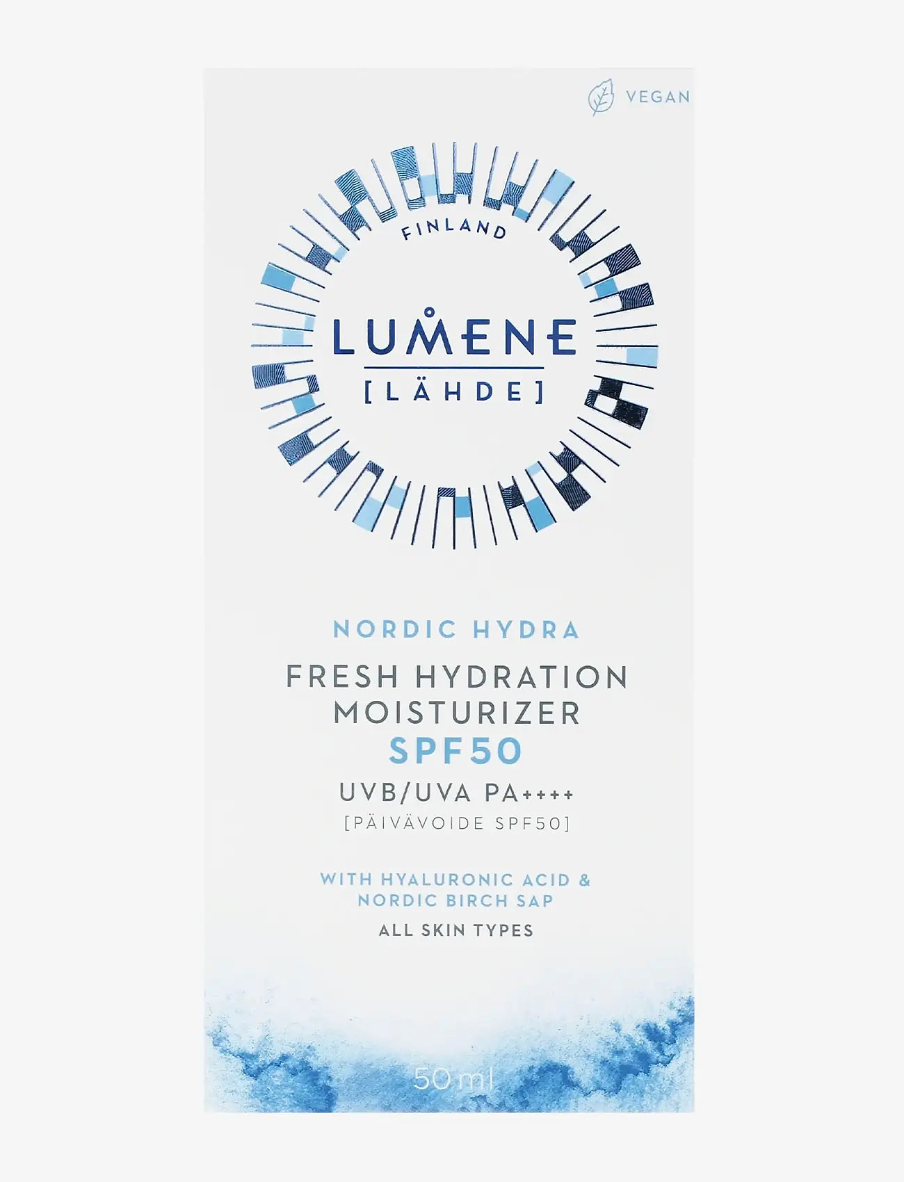 LUMENE - LUMENE Nordic Hydra Fresh Hydration Moisturizer SPF50 50 ml - dagkräm - no color - 2
