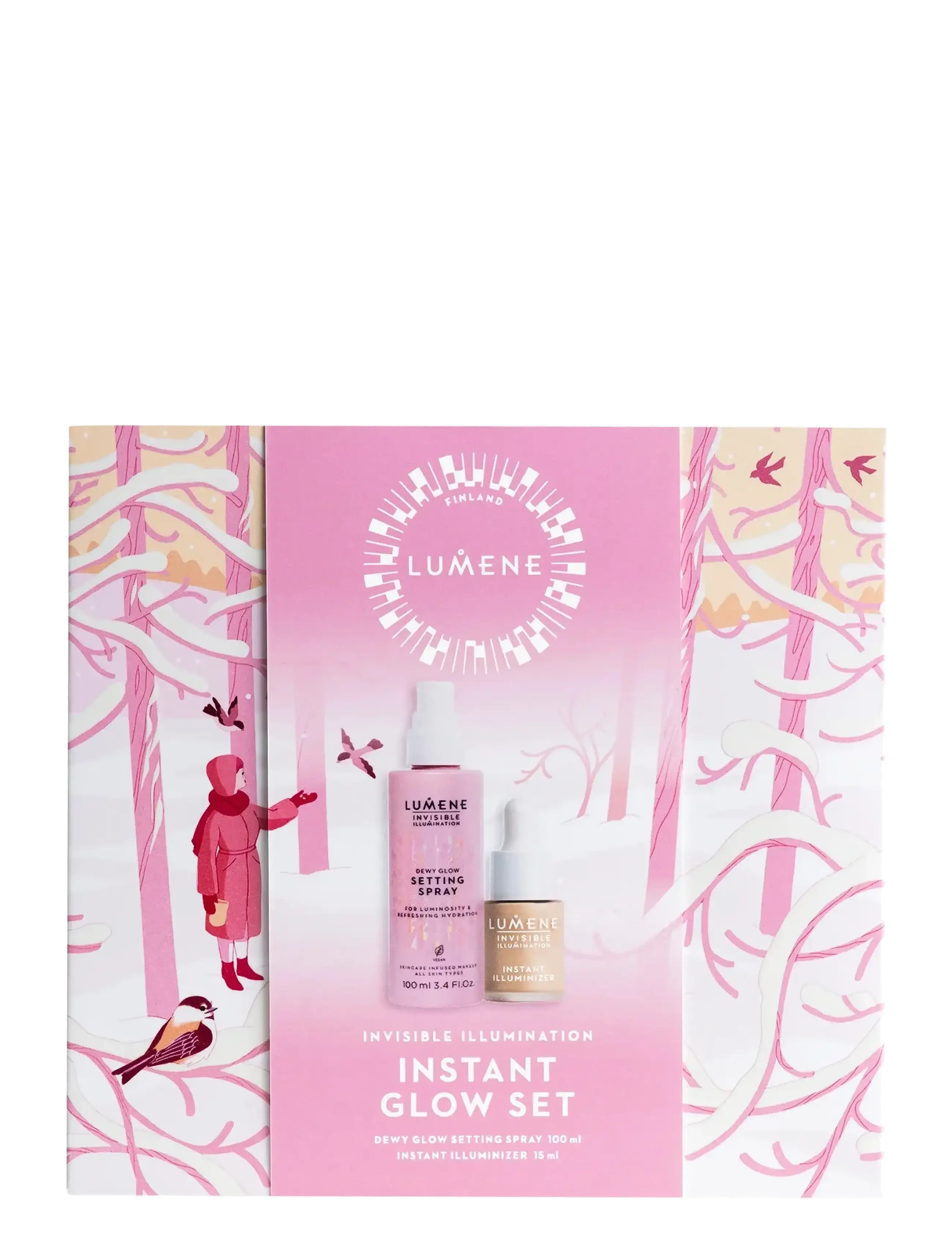 LUMENE Invisible Illumination Instant Glow Set 2025, 1 PCS, Nude, Alle Sæt > Makeup-Sæt, Dame