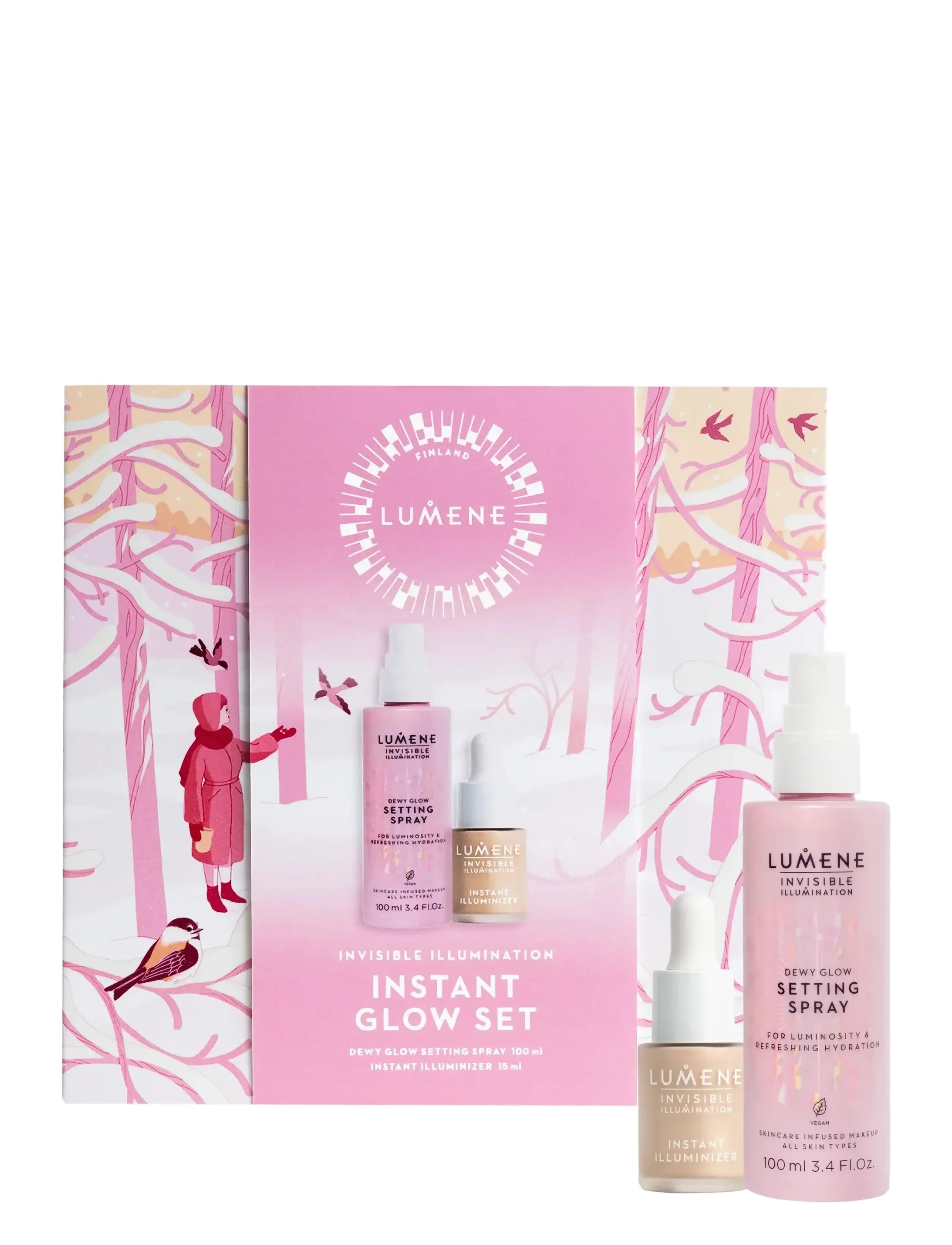LUMENE - Invisible Illumination Instant Glow Set 2025 - makeupsæt - clear - 1