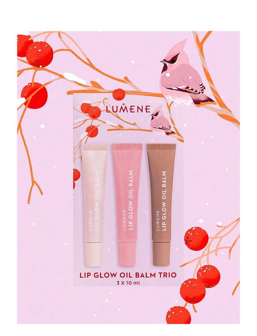 LUMENE - Lip Glow Oil Balm Trio 2025 - clear - 0