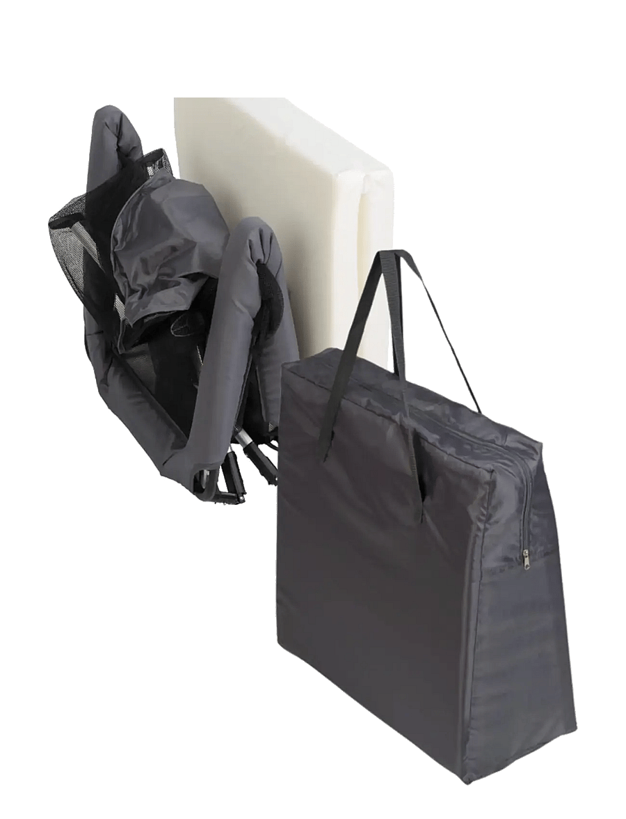 Luna Bambini - Travel Cot Grey - resesängar - grey - 2