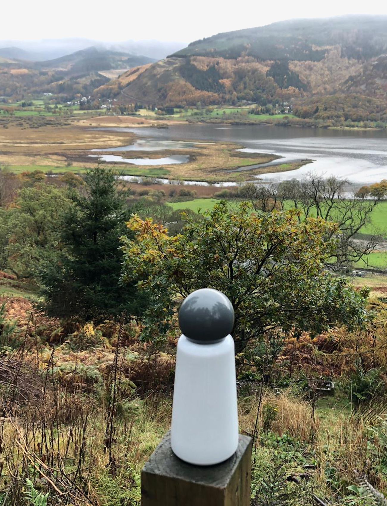 Lund London - Skittle Bottle Mini - 300 ml - vattenflaskor - white & dark grey - 3