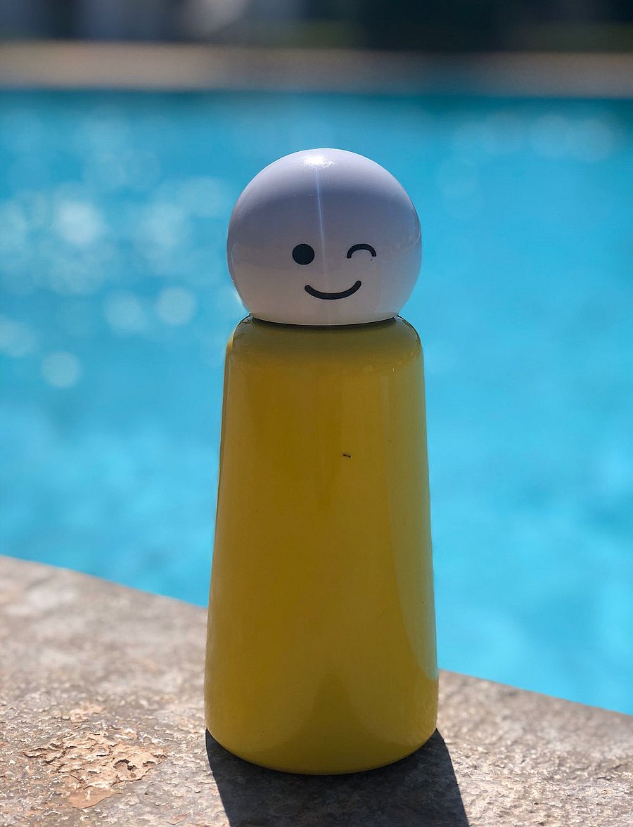 Lund London - Skittle Bottle Mini - 300 ml - veepudelid - yellow & white wink - 0