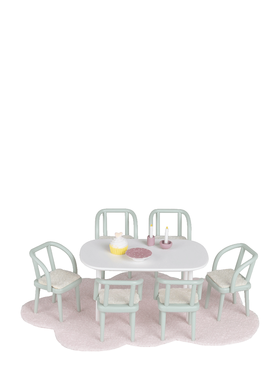 Lundby - LUNDBY MATSALSMÖBLER 6 ST - tillbehör till dockhus - multi - 1