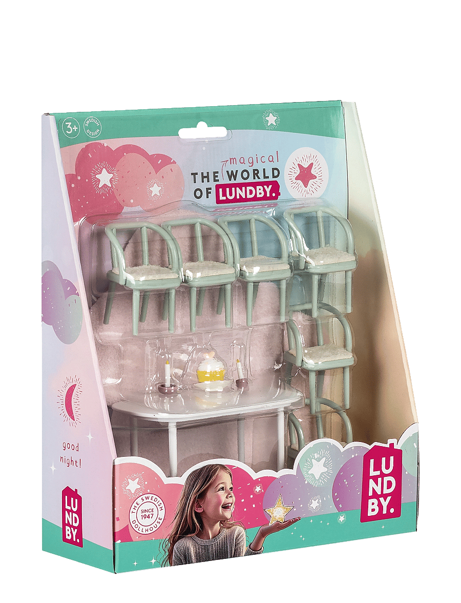 Lundby - LUNDBY MATSALSMÖBLER 6 ST - tillbehör till dockhus - multi - 2