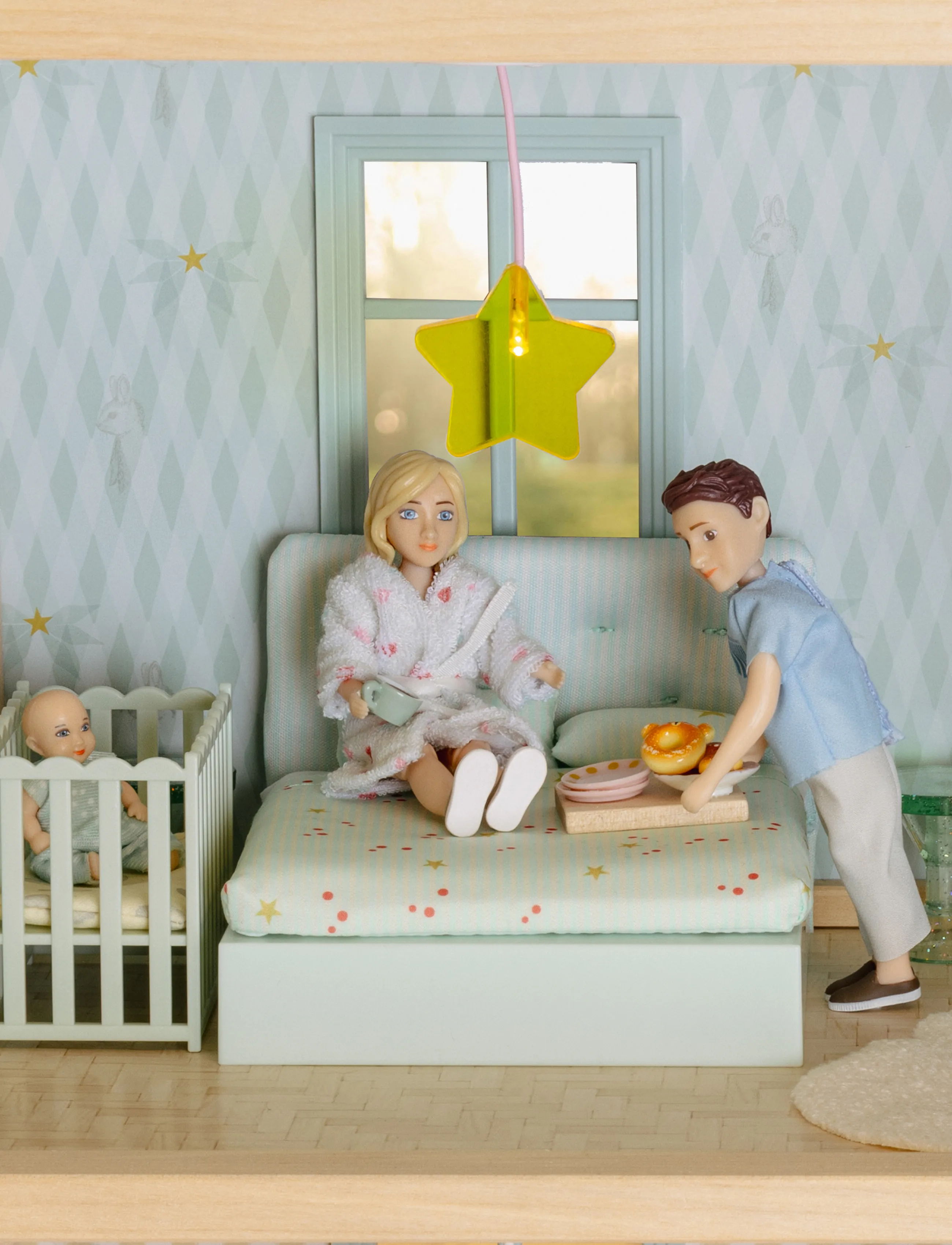 Lundby - LUNDBY SENG MED POLSTRET GAVL - laveste priser - multi - 4