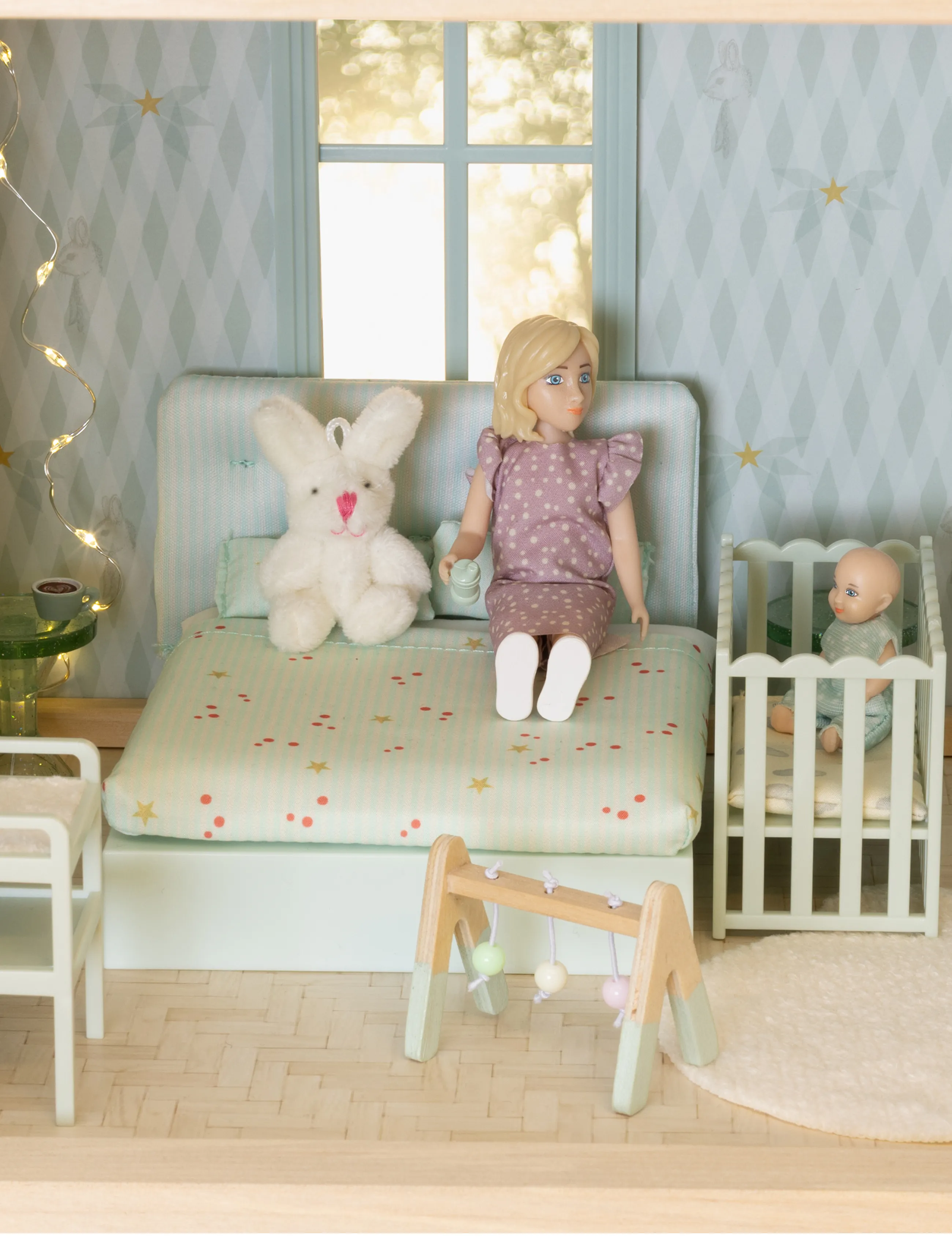 Lundby - LUNDBY SENG MED POLSTRET GAVL - laveste priser - multi - 5