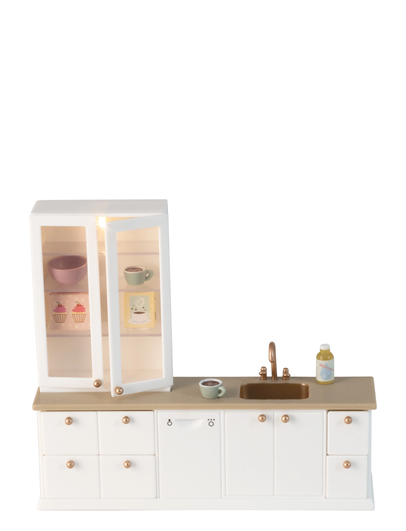 Lundby LUNDBY KØKKEN MED VITRINESKAB - Tilbehør til dukkehuse - MULTI / multi