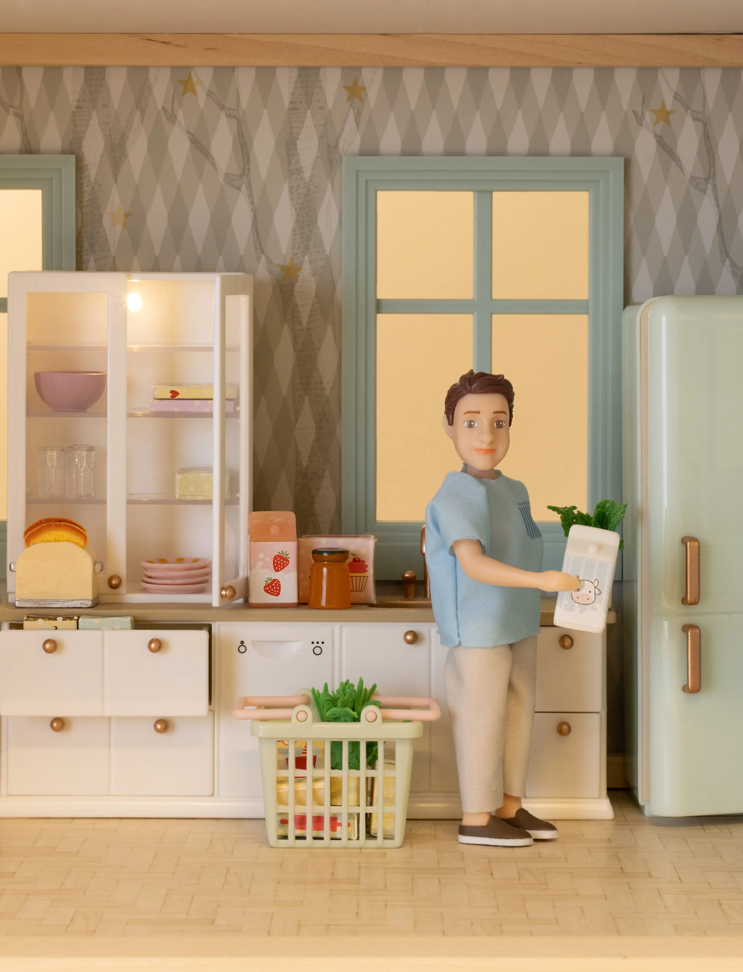 Lundby - LUNDBY KØKKEN MED VITRINESKAB - laveste priser - multi - 5