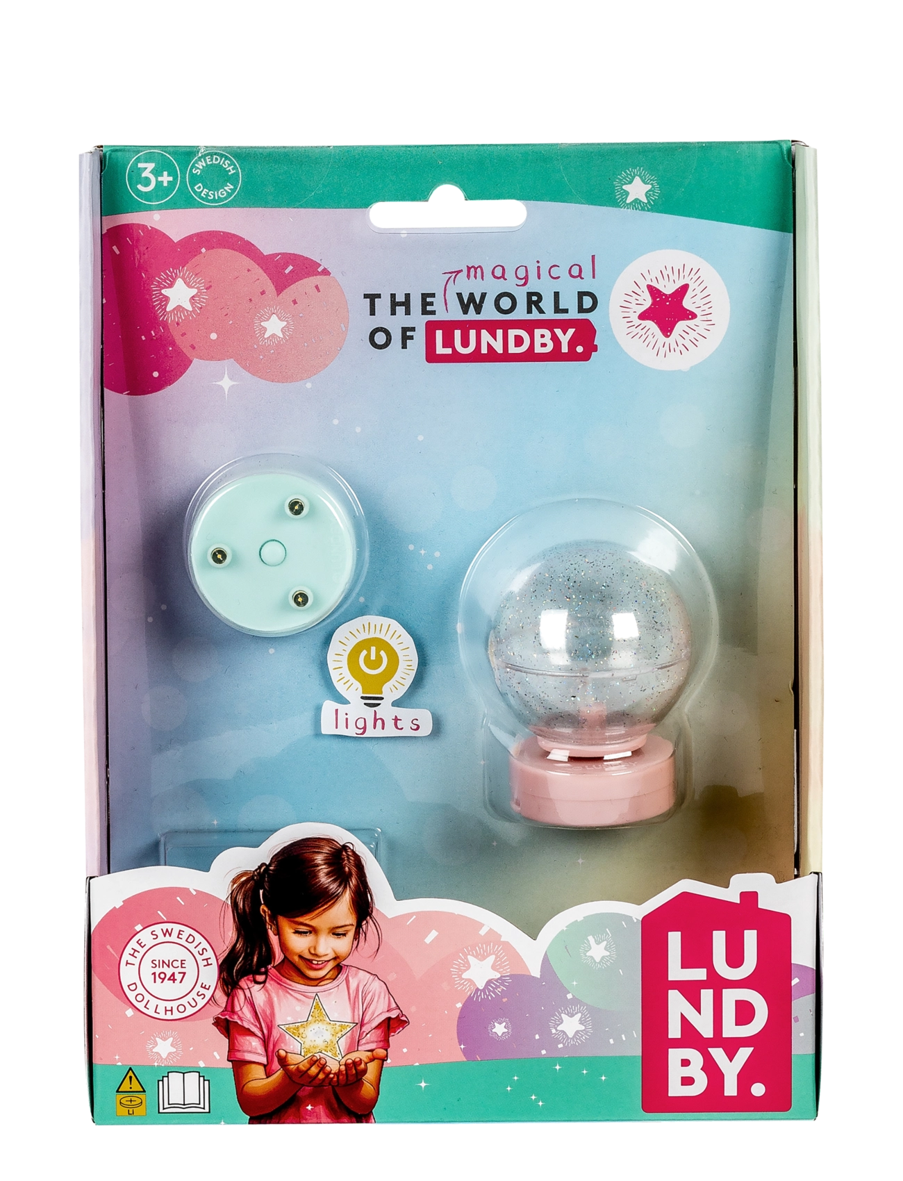 Lundby - LUNDBY SPOTLIGHTS & GOLVLAMPA - tillbehör till dockhus - multi - 2