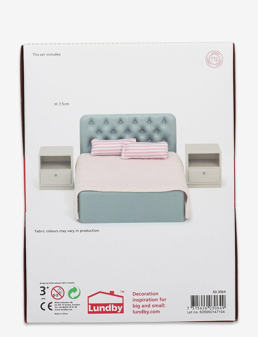 Lundby - LUNDBY BASIC SOVRUMSSET - tillbehör till dockhus - multi - 2