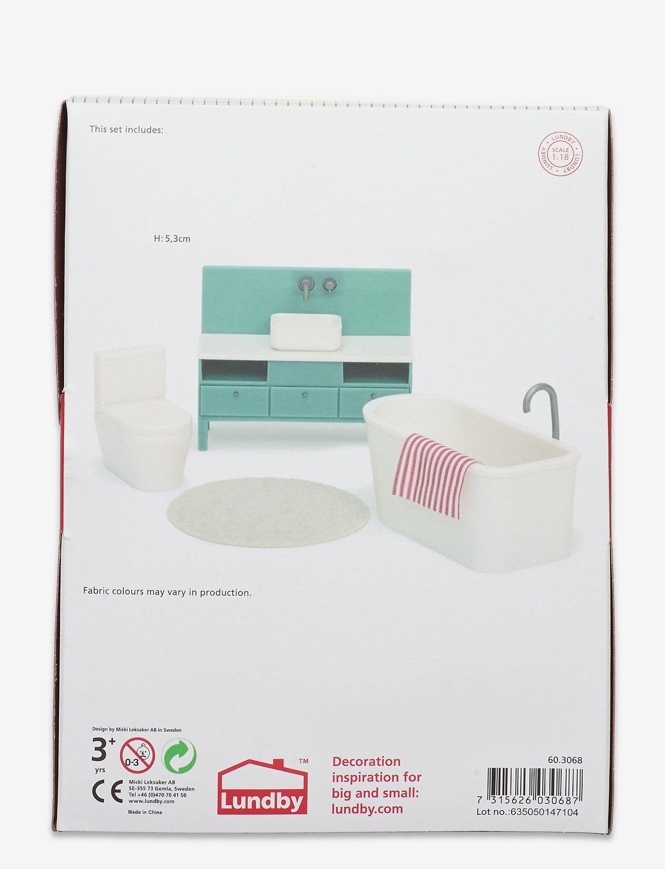Lundby - LUNDBY BASIC BADRUMSSET - julegaver under 300kr - multi - 1