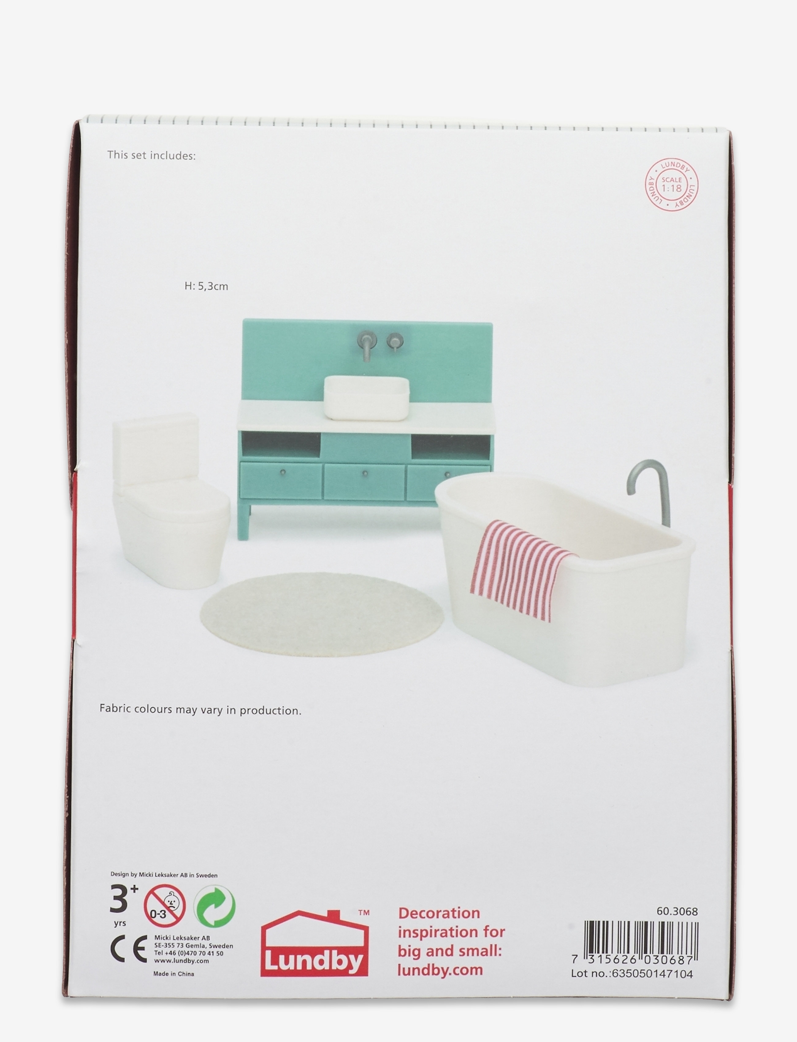 Lundby - LUNDBY BASIC BADRUMSSET - alhaisimmat hinnat - multi - 1