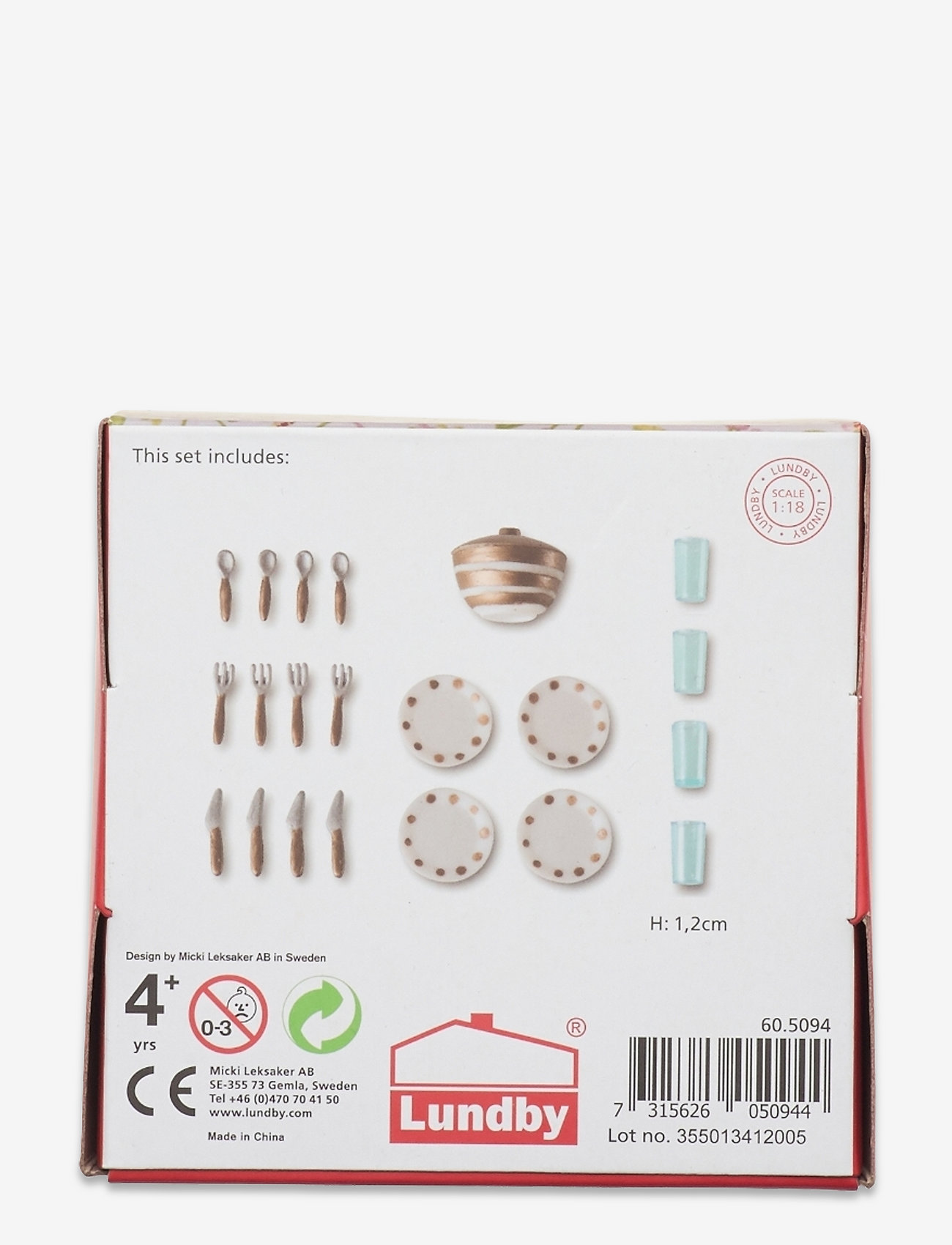 Lundby - LUNDBY MATSERVIS - tilbehør til dukkehuse - multi - 1