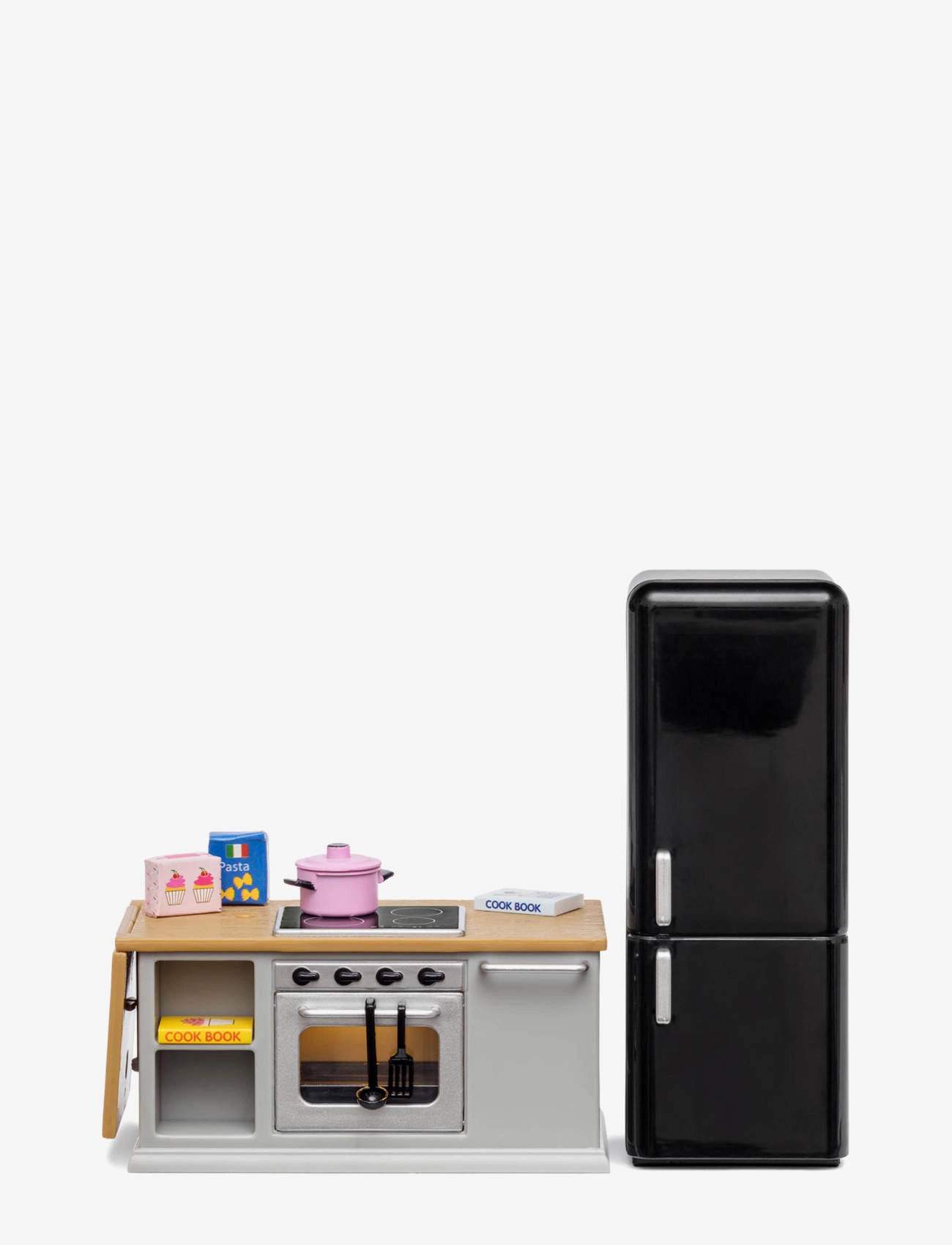 Lundby LUNDBY SPIS+KYLSKÅPSSET GRÅ - Legetøj - MULTI / multi