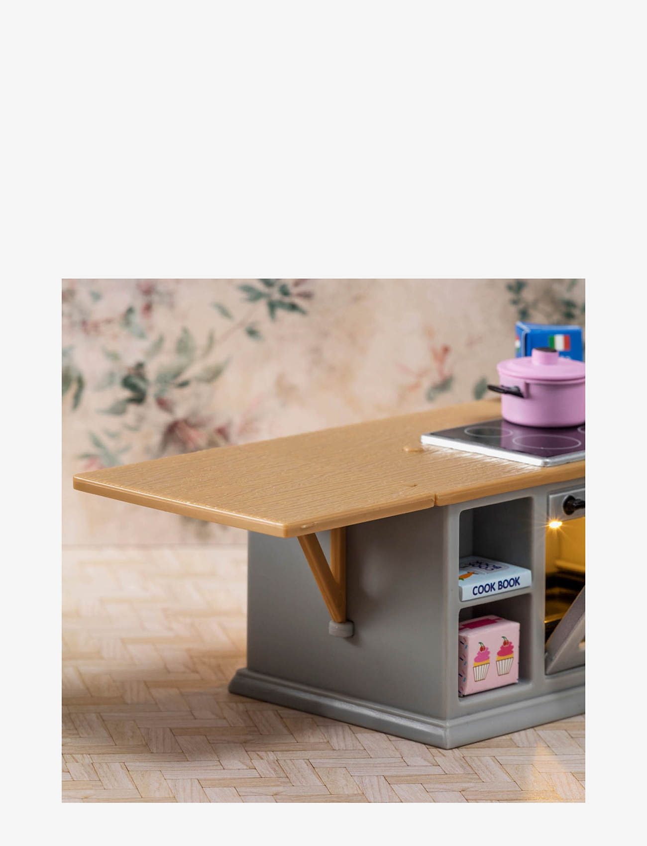 Lundby - LUNDBY SPIS+KYLSKÅPSSET GRÅ - nukkekodin tarvikkeet - multi - 1