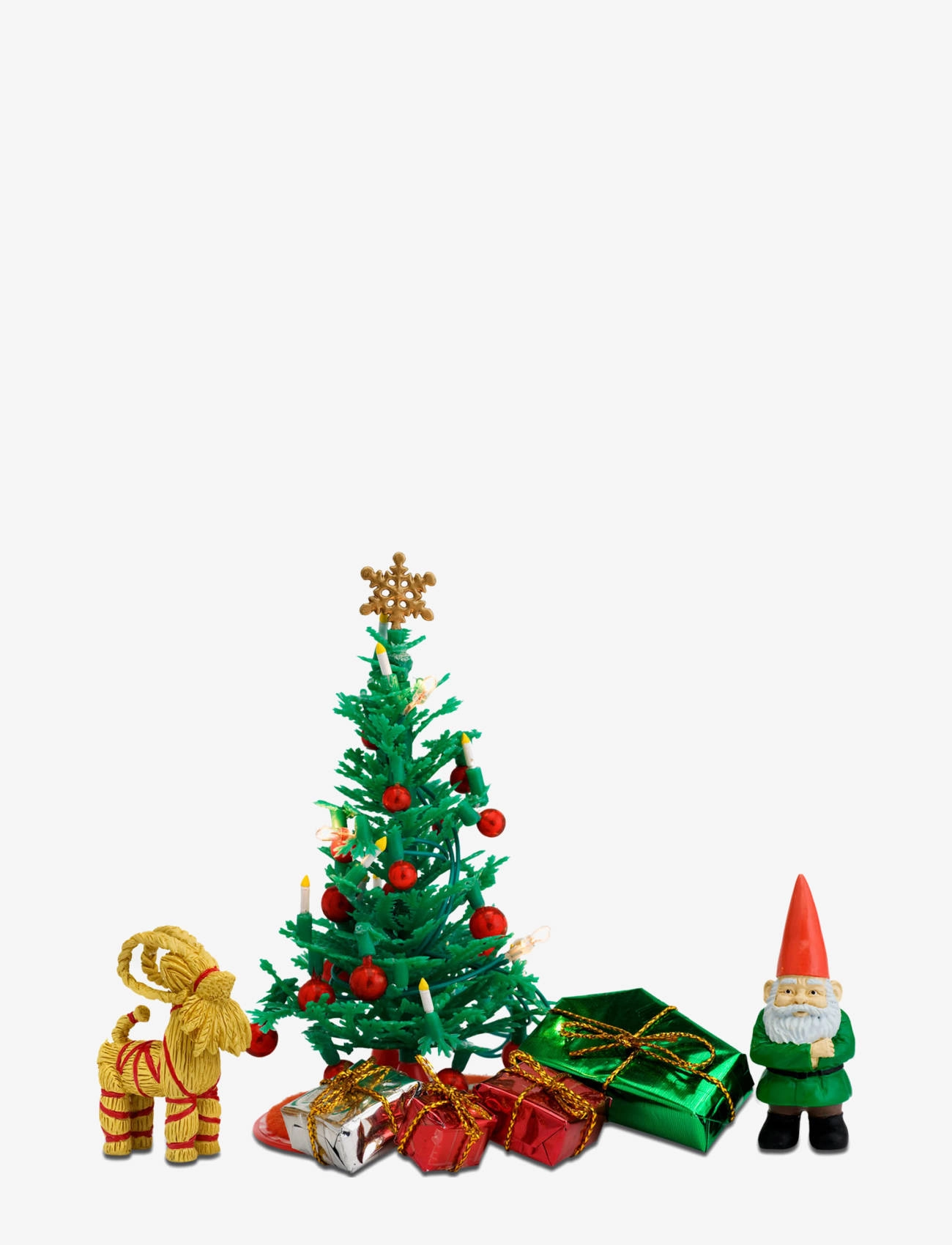 Lundby Lundby Julgransset Batteri, 6.5X6.5X11 cm, Multi/patterned, Dukker Og Tilbehør > Dukkehustilbehør, Børn