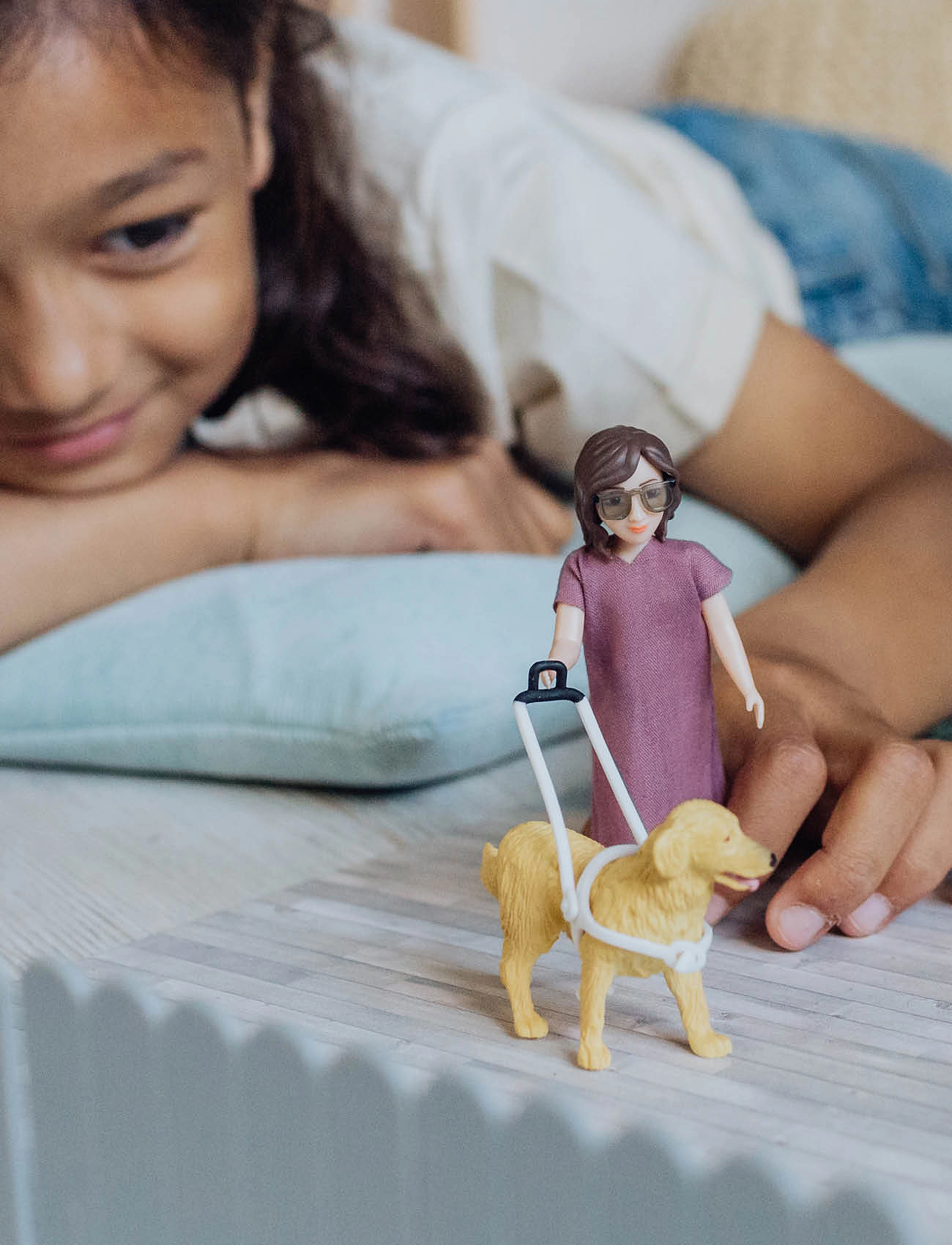 Lundby Docka Blindkäpp Hund, Børn, Doll House Tilbehør, Multi/mønstret, Str: SCALE 1:18
