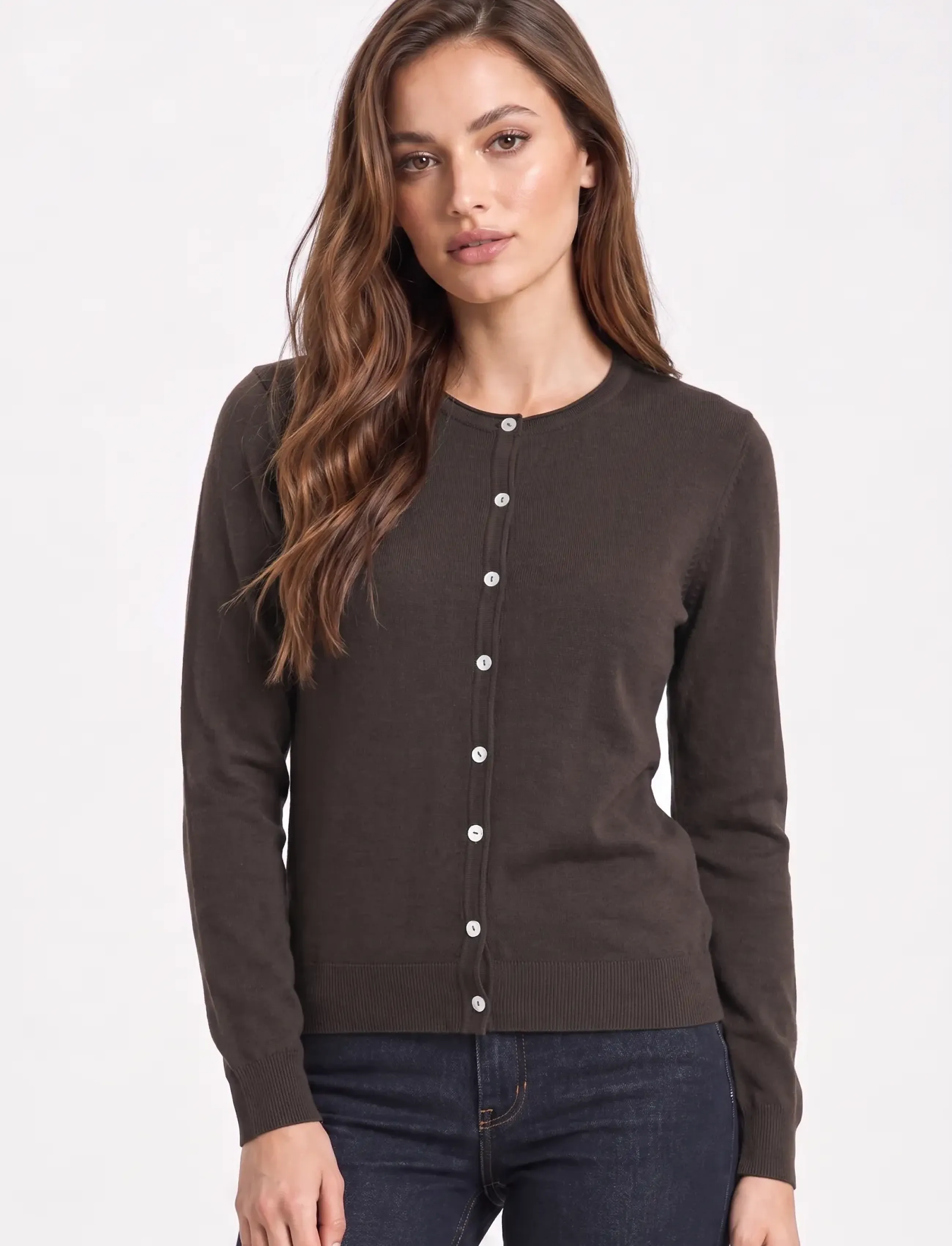 Lundgaard - Cardigan - herbstliche kleidung - dk. brown - 0