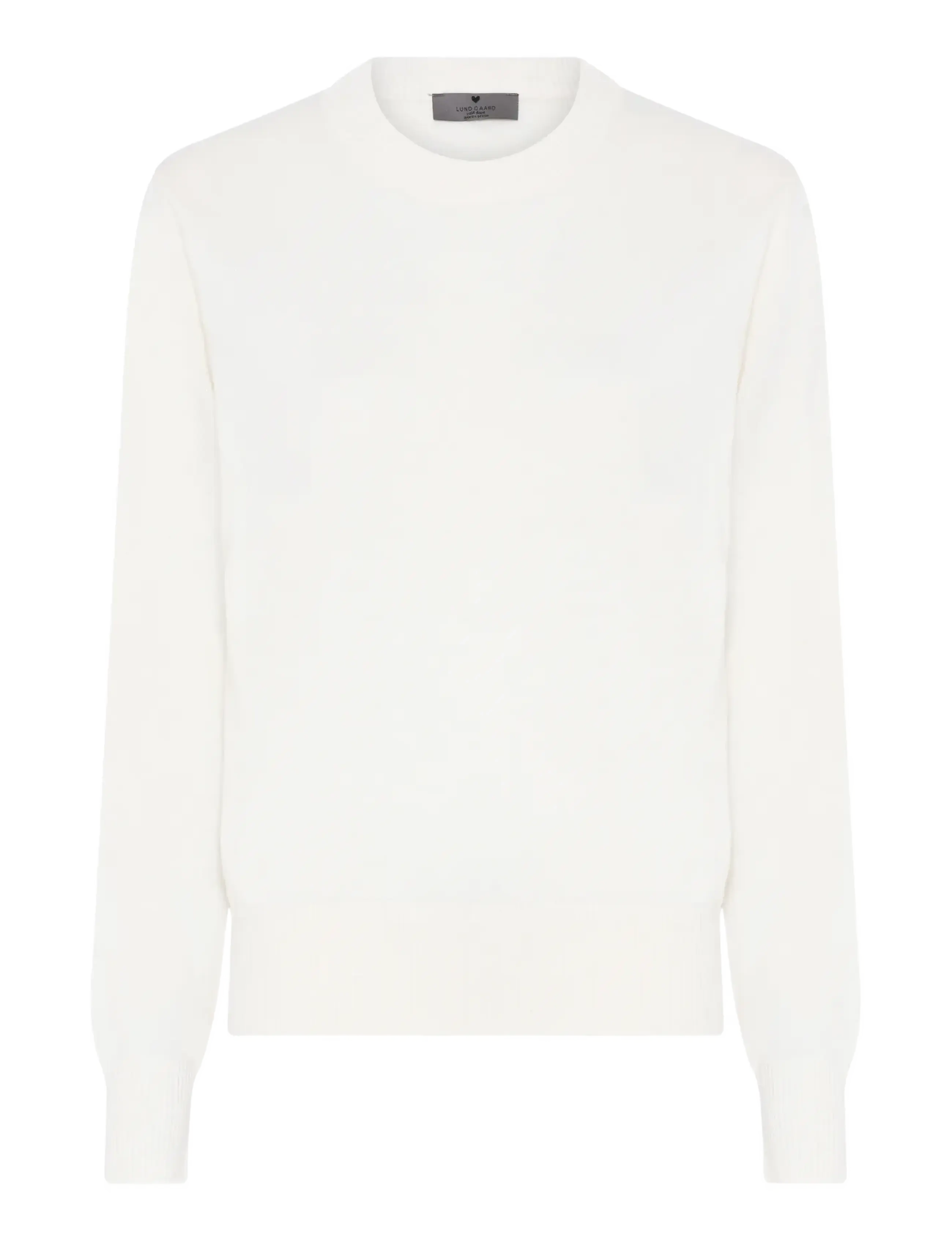 Lundgaard O-neck sweater - Für unter 20€ einkaufen - OFF WHITE / white
