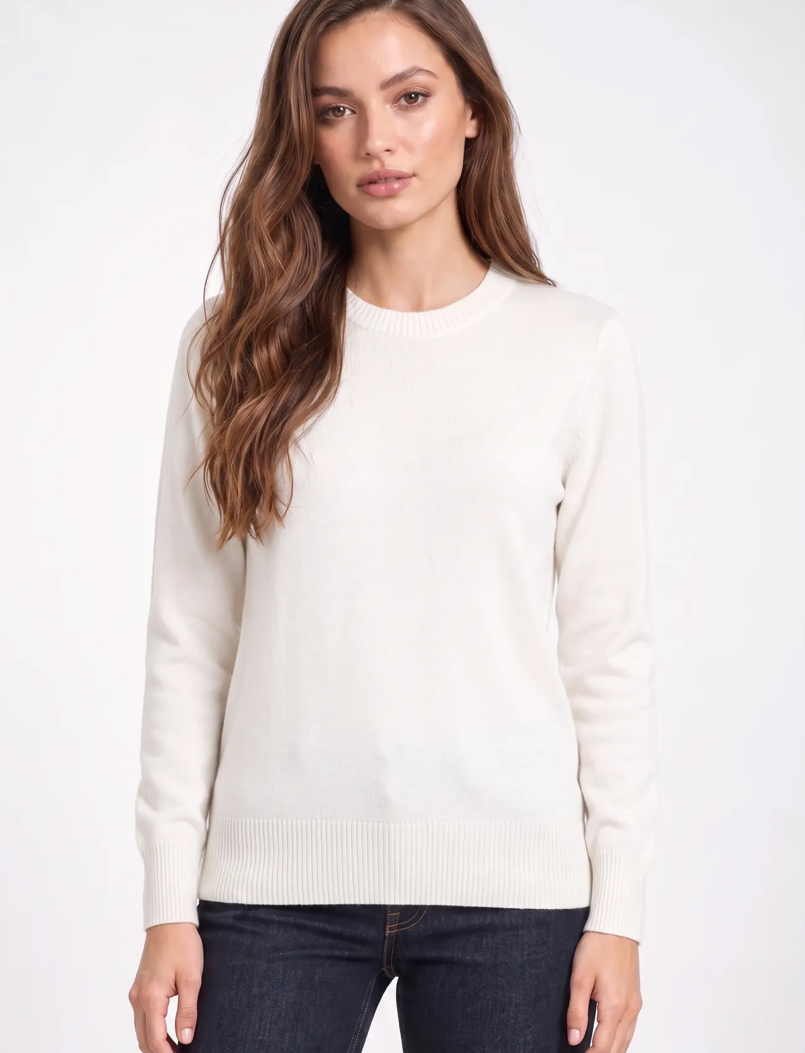 Lundgaard - O-neck sweater - herbstliche kleidung - off white - 0