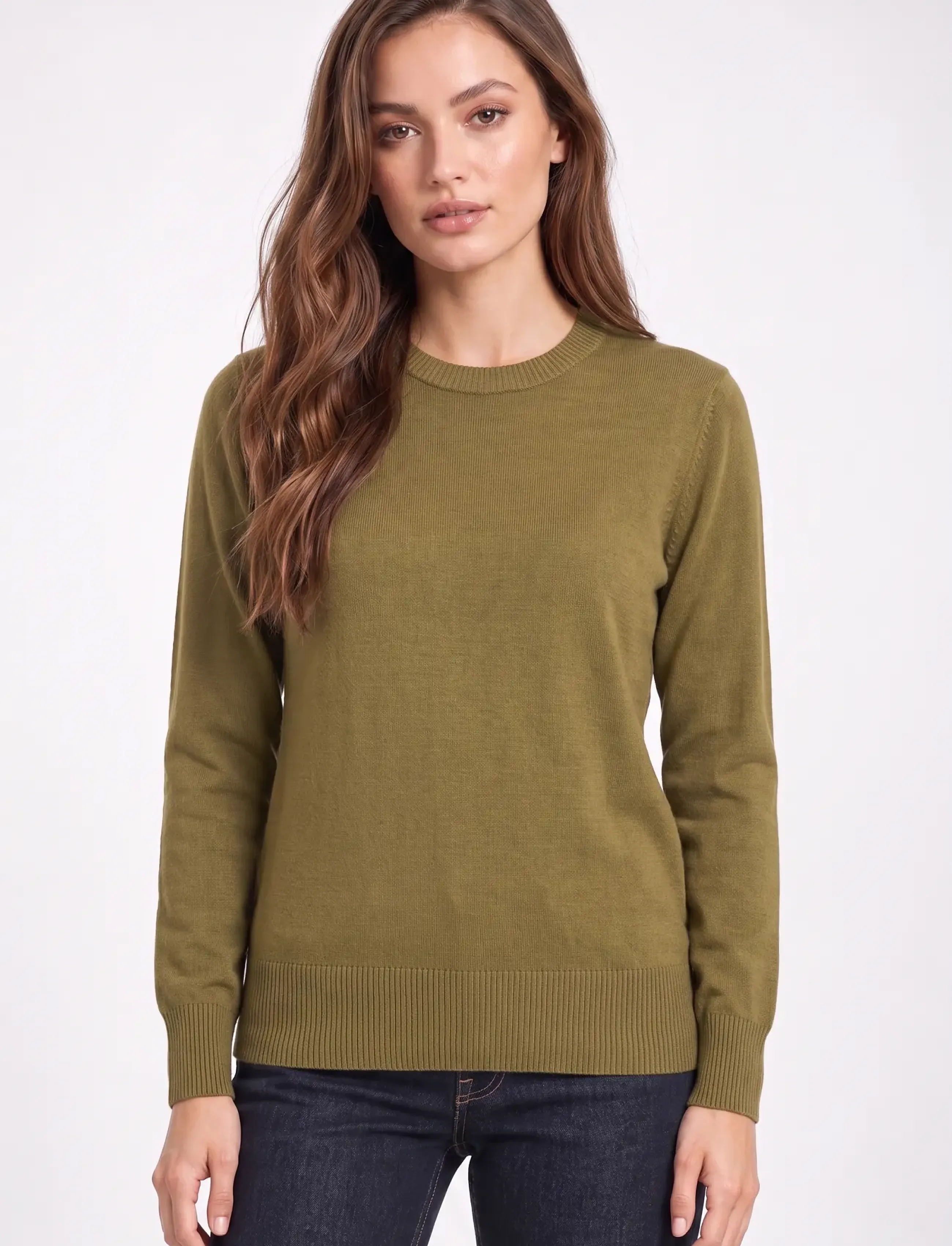 Lundgaard - O-neck sweater - herbstliche kleidung - green grape - 0