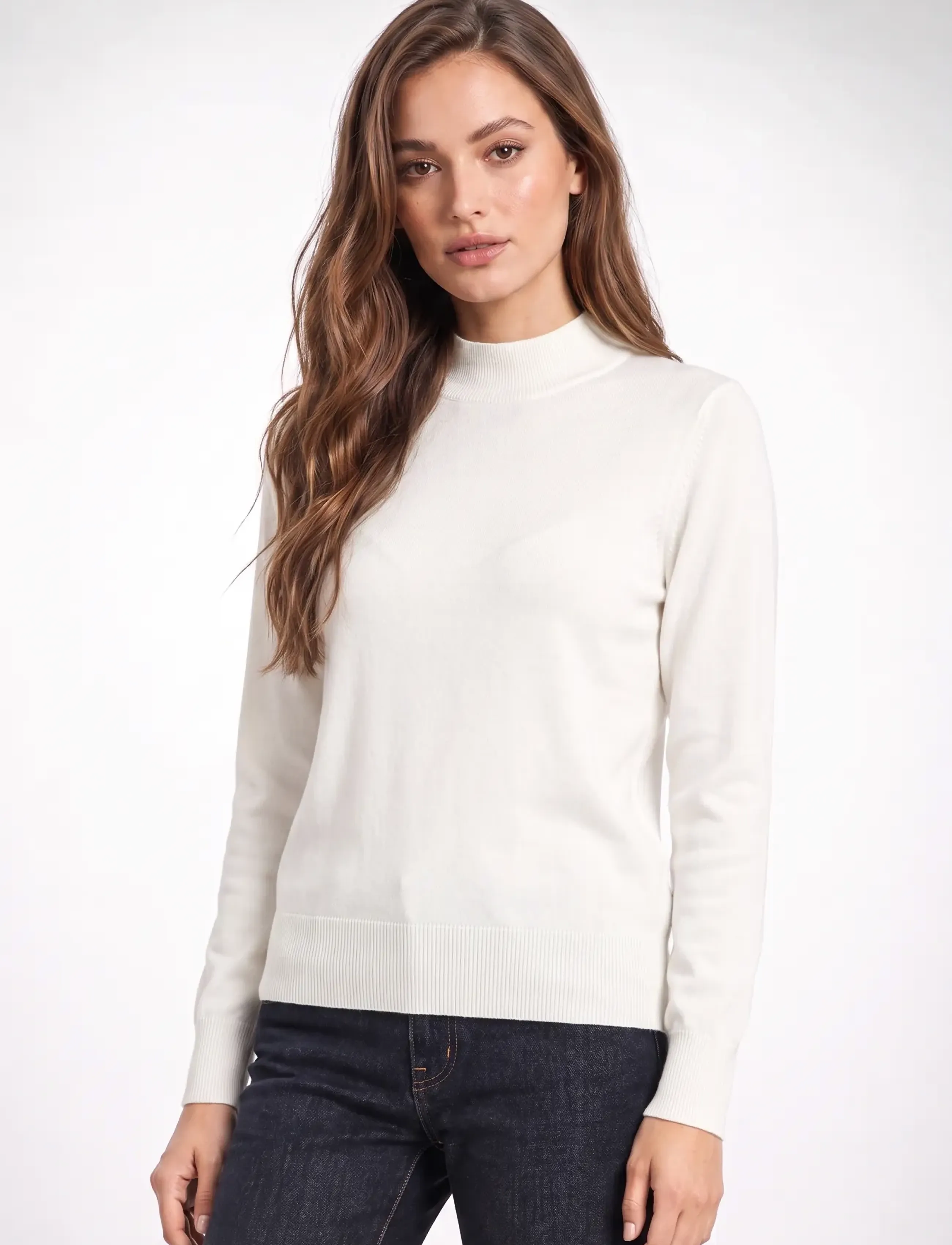 Lundgaard - Turtleneck sweater - herbstliche kleidung - off white - 0