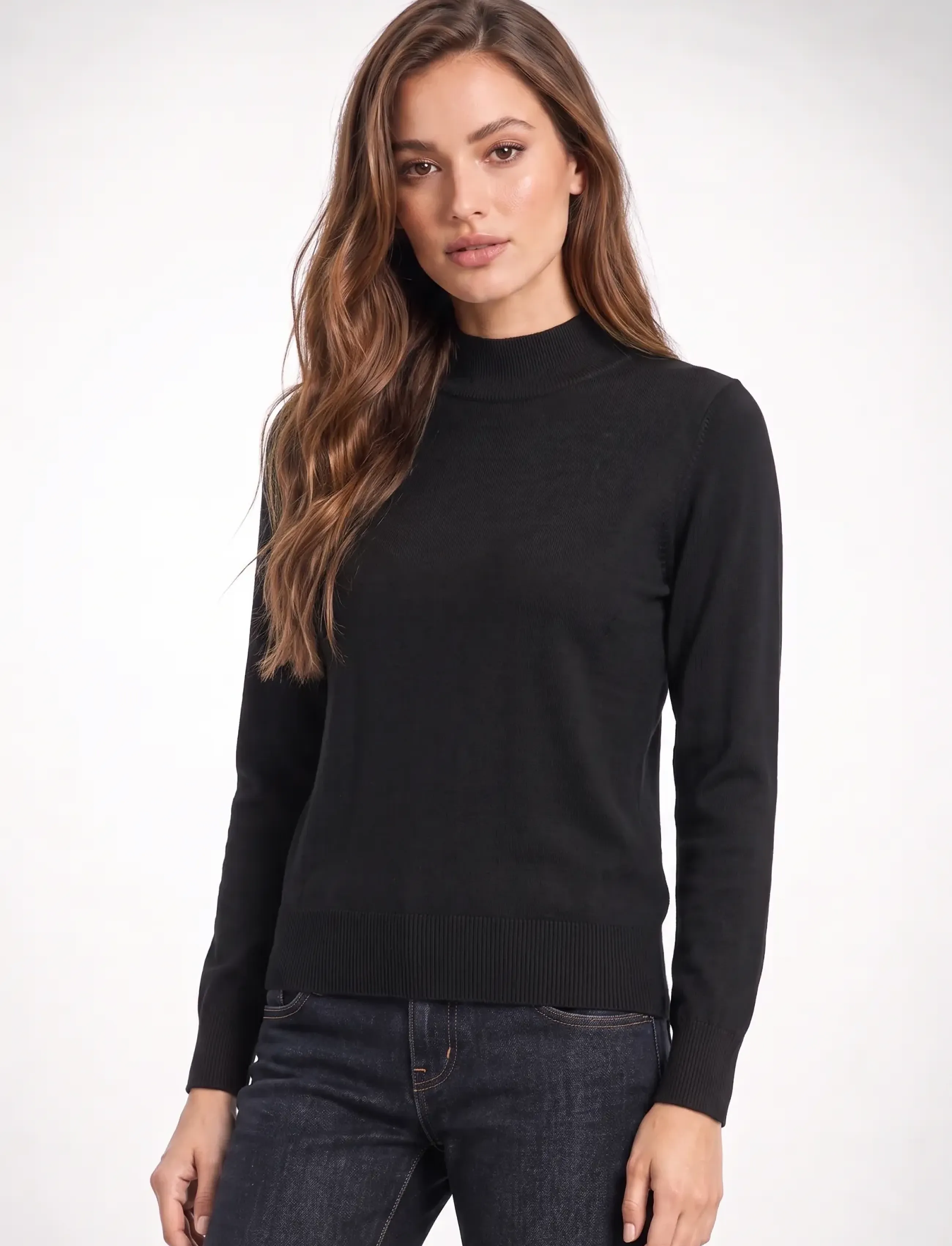 Lundgaard - Turtleneck sweater - herbstliche kleidung - black - 0