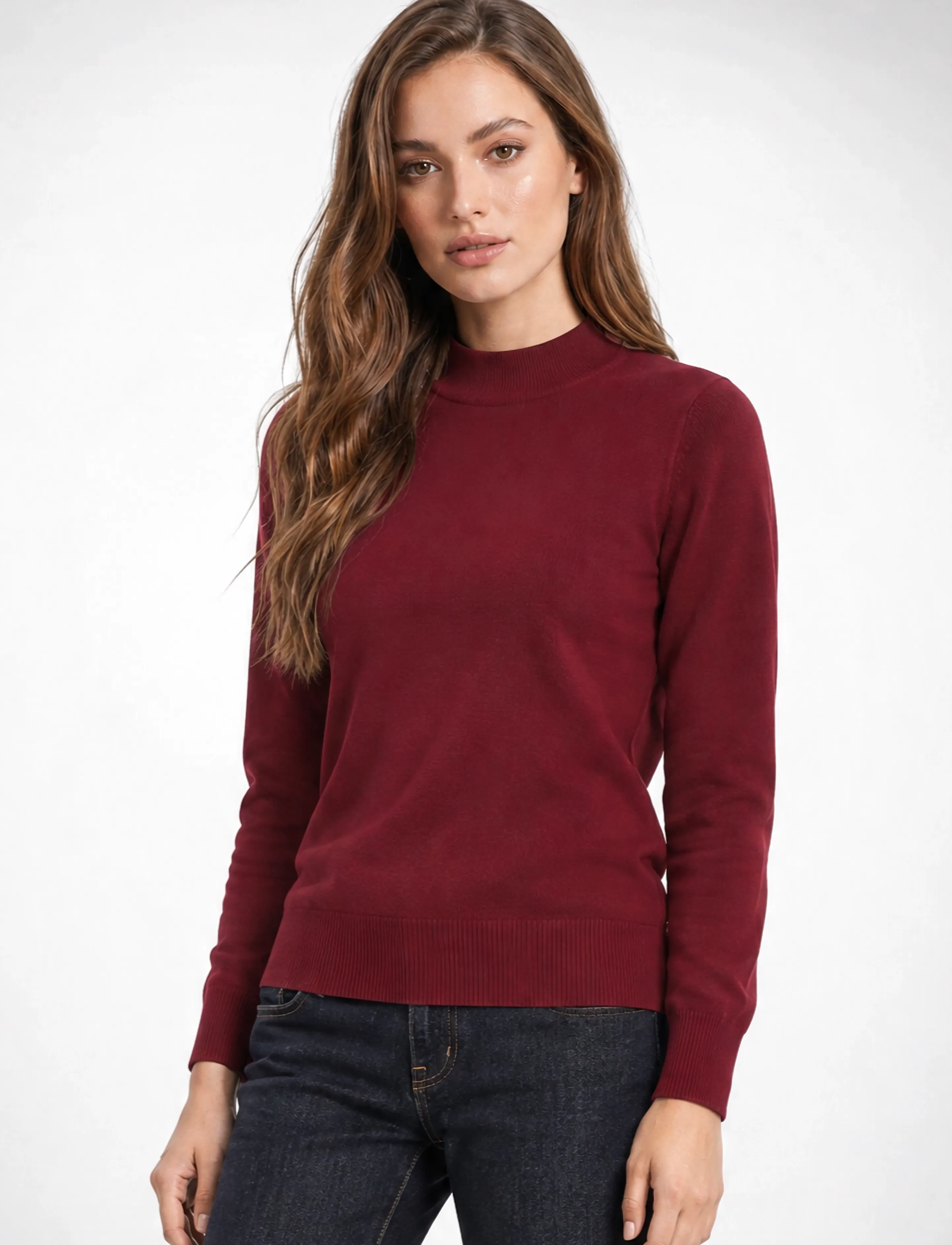 Lundgaard - Turtleneck sweater - herbstliche kleidung - red - 0