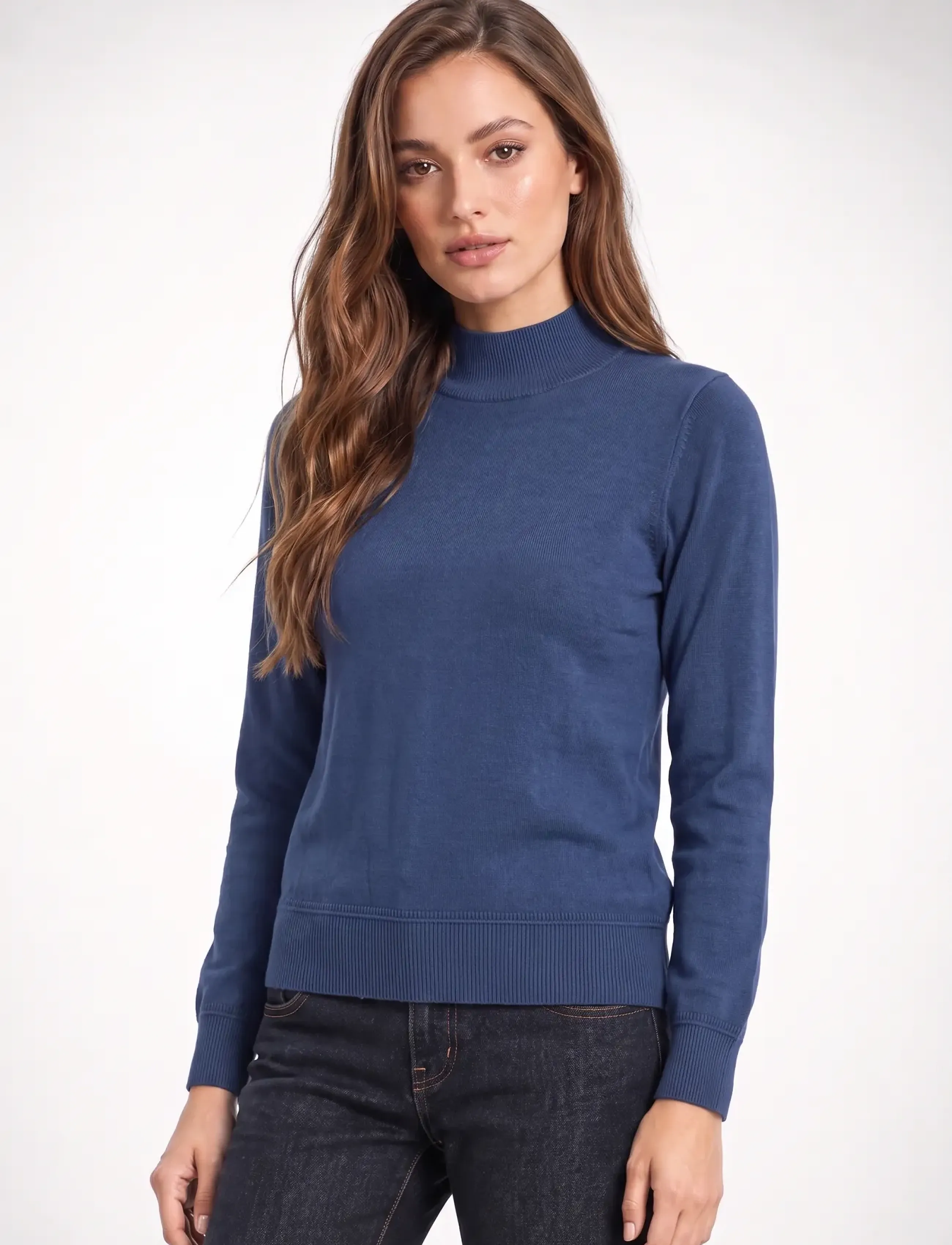 Lundgaard - Turtleneck sweater - herbstliche kleidung - blue - 0