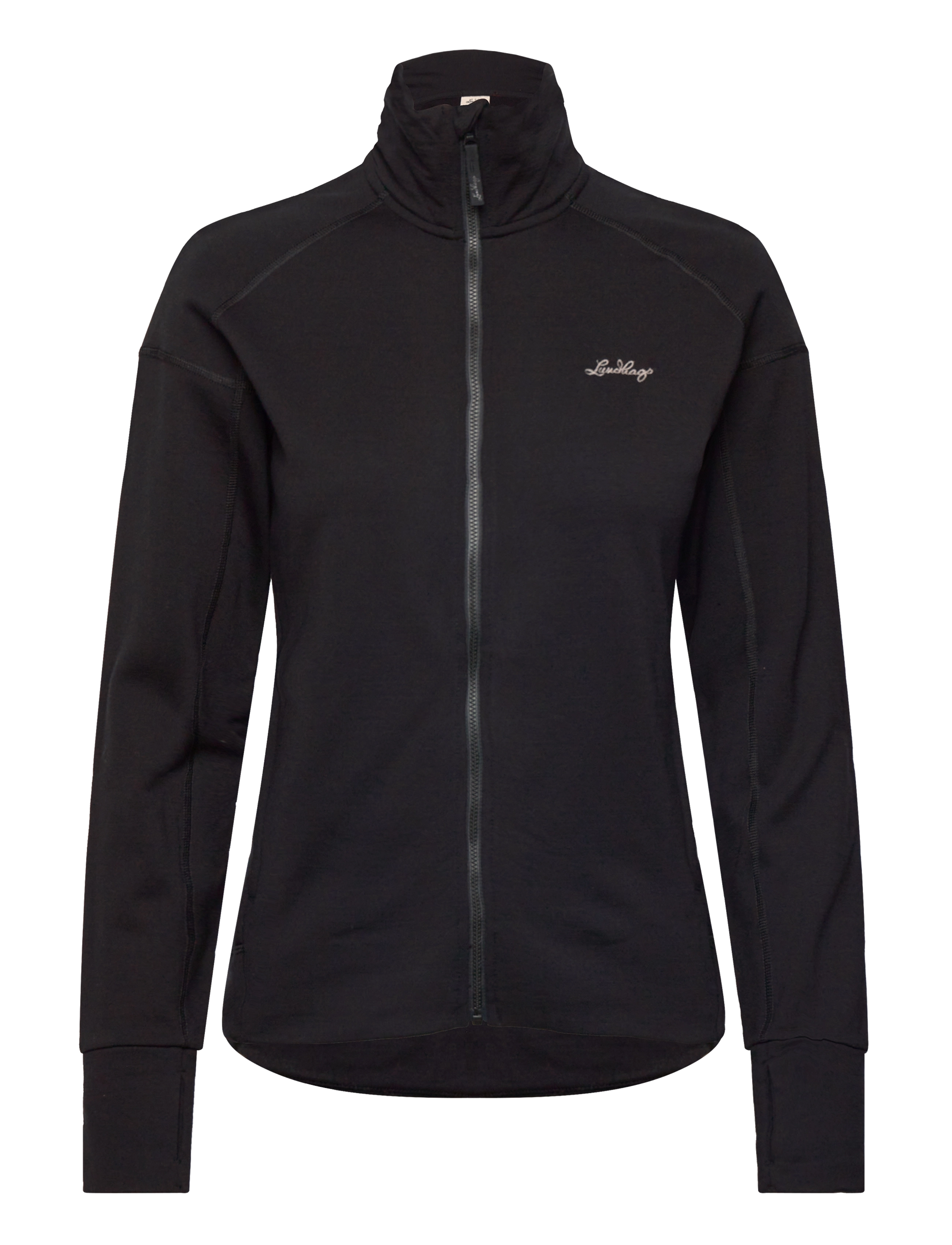 Lundhags Ullto Merino Ws Full Zip - Tøj - 900-BLACK / black