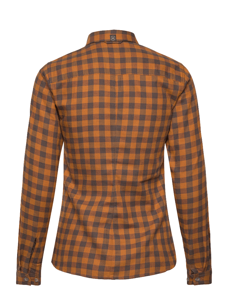 Lundhags - Ekren Ws LS Shirt - skjorter - 006-dark gold - 1