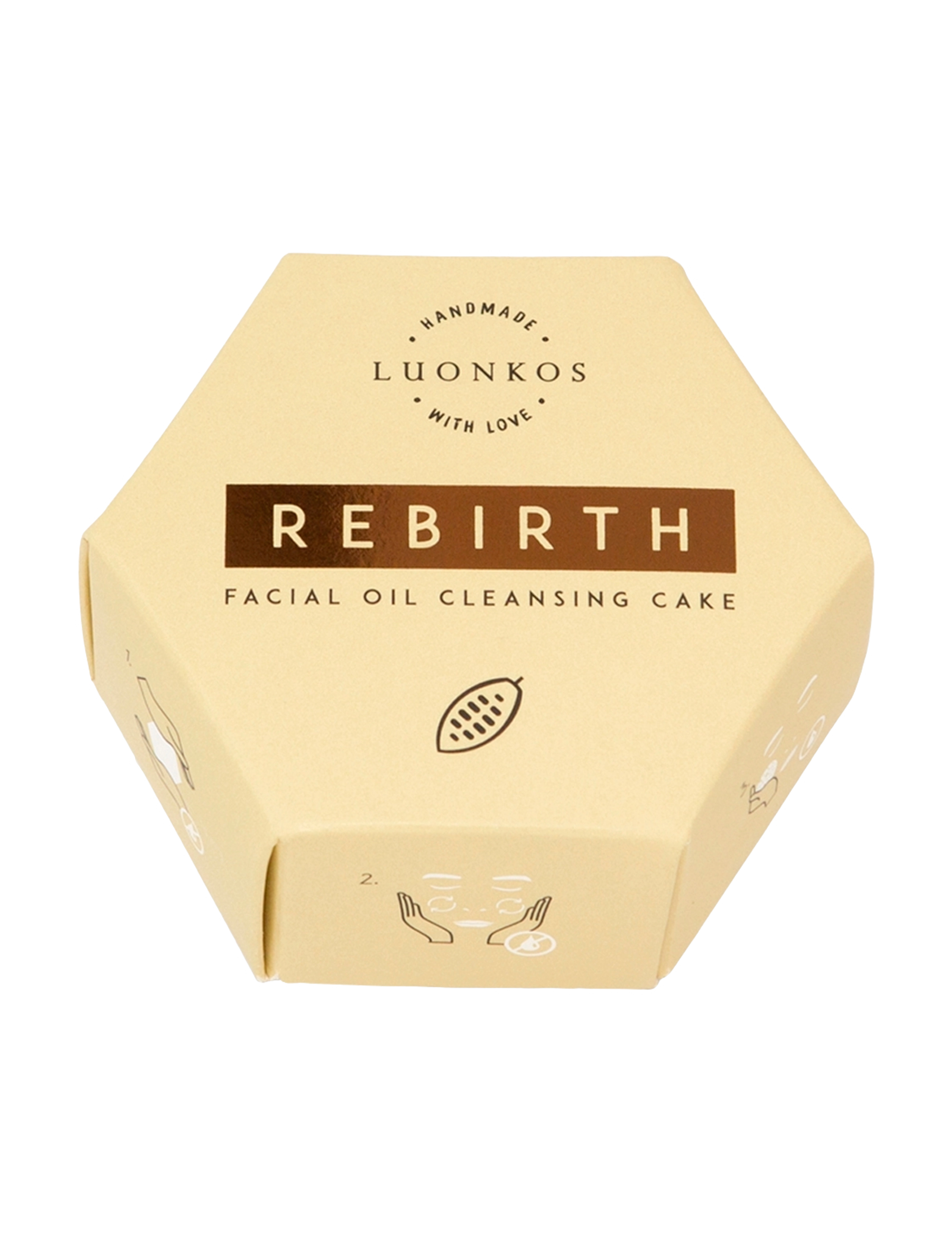 Luonkos Rebirth Facial Oil Cleansing Cake, Vinegar & Dressing Bottles Cleanser, Nude, Str: 60 ml