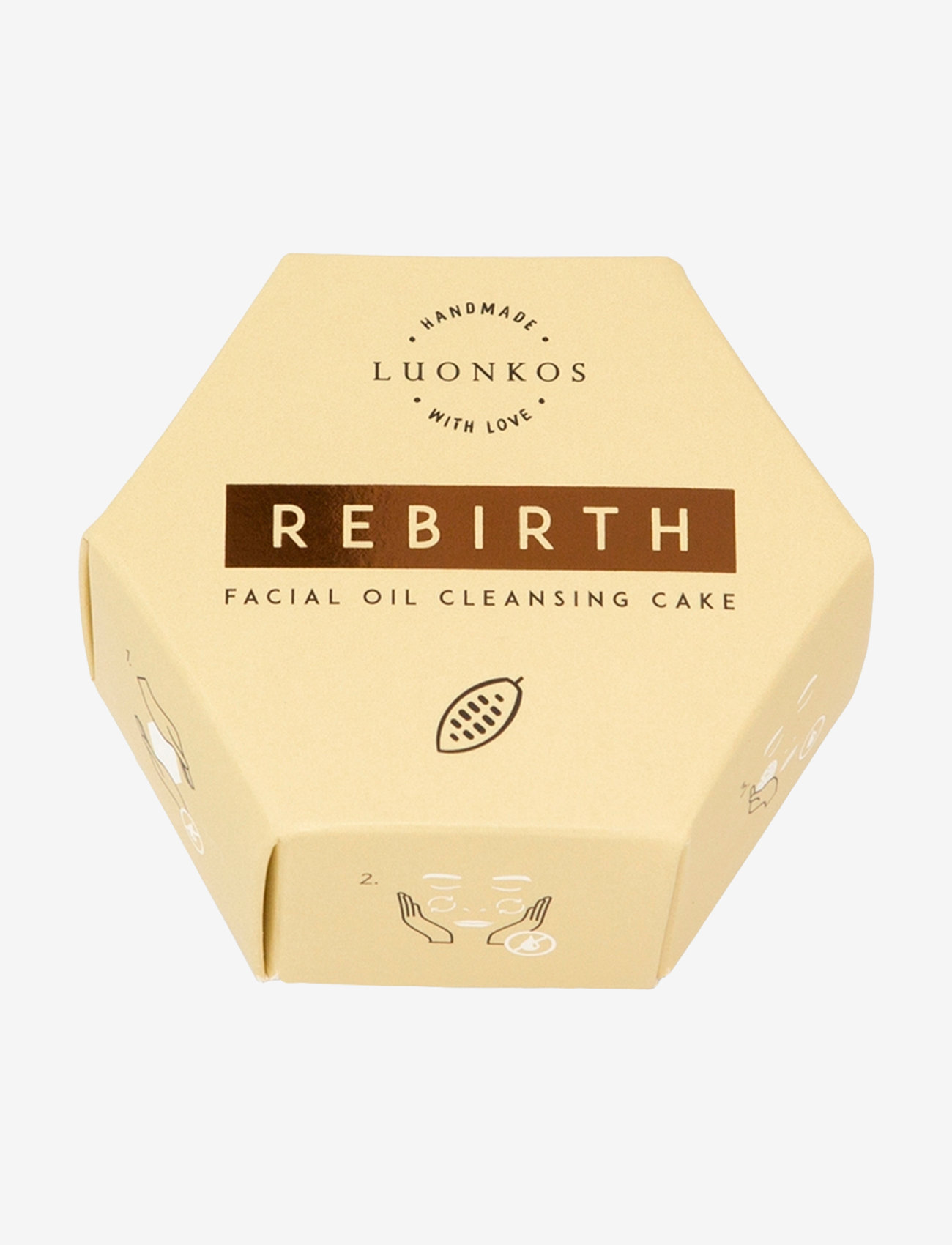 Luonkos - Rebirth  facial oil cleansing cake - rengöringsolja - brown - 1