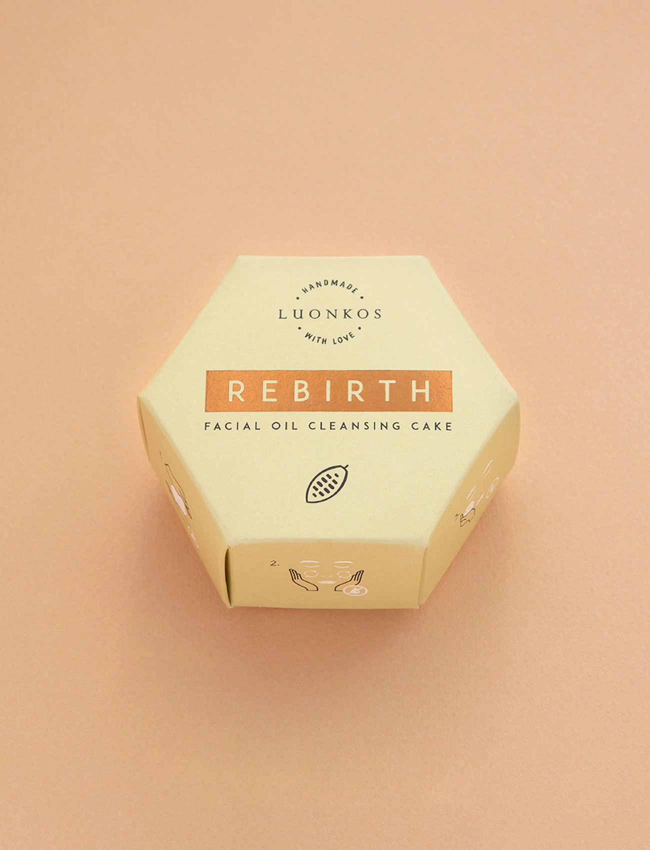 Luonkos - Rebirth  facial oil cleansing cake - hreinsiolía - brown - 3