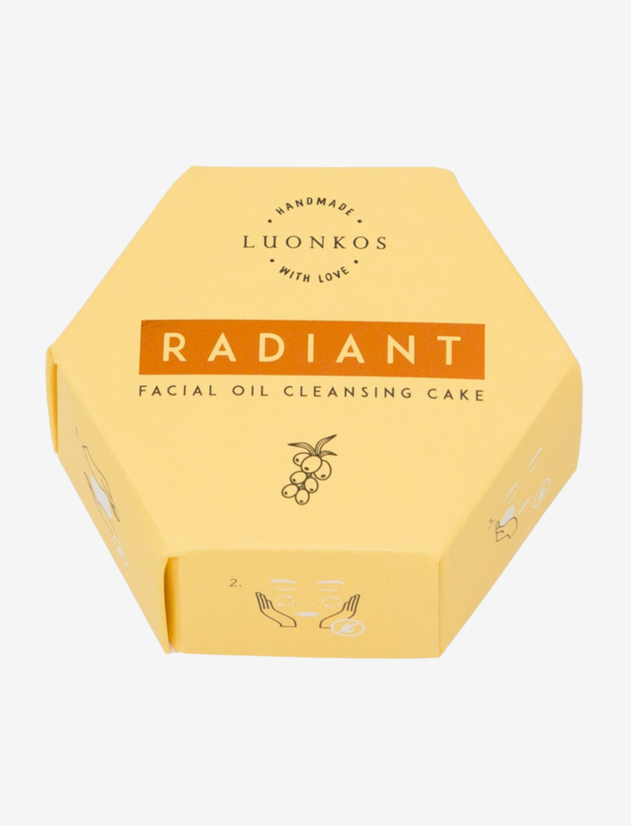 Luonkos - Radiant facial oil cleansing cake - rengöringsolja - yellow - 0