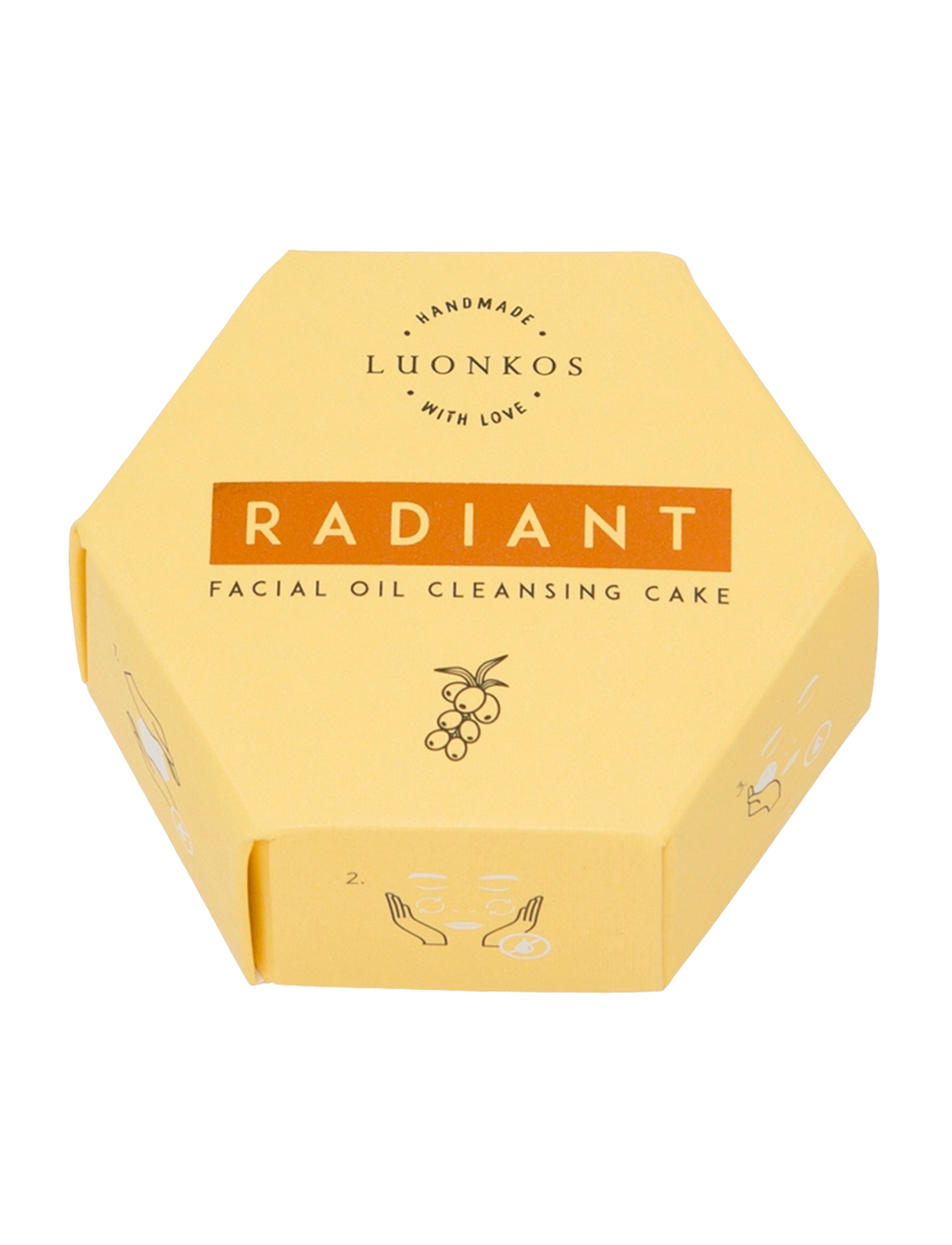 Luonkos Radiant facial oil cleansing cake - Ihonhoito - YELLOW / yellow