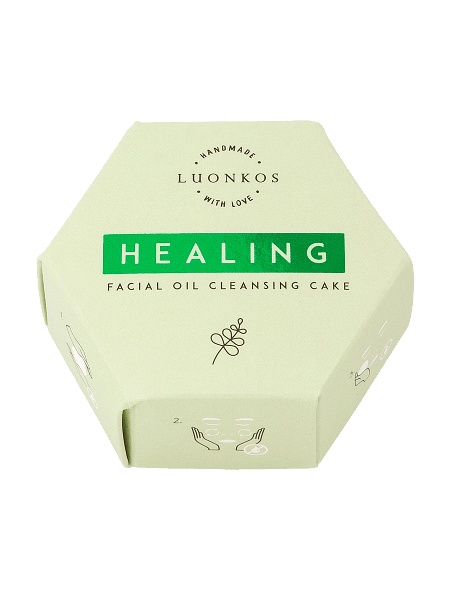 Luonkos - Healing facial oil cleansing cake - reinigingsolies - green - 0
