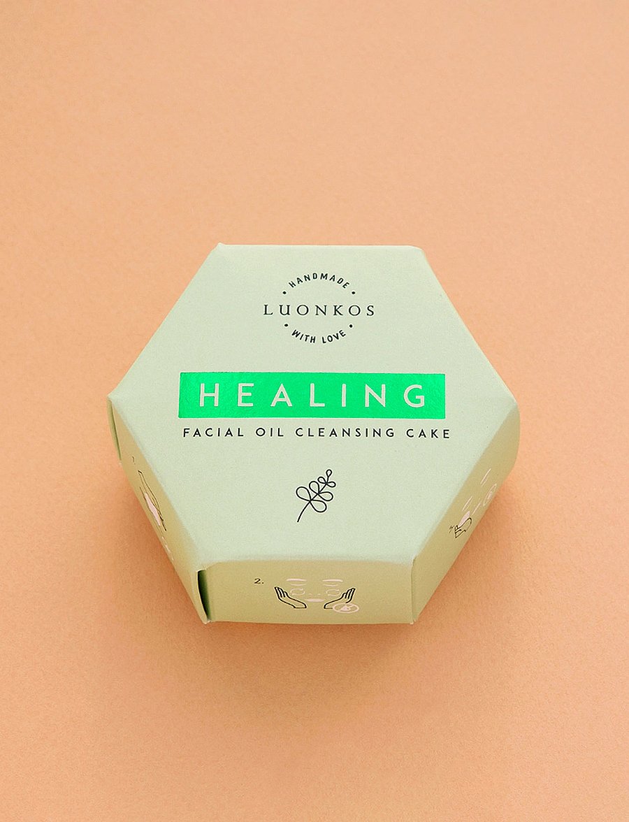 Luonkos - Healing facial oil cleansing cake - reinigingsolies - green - 2