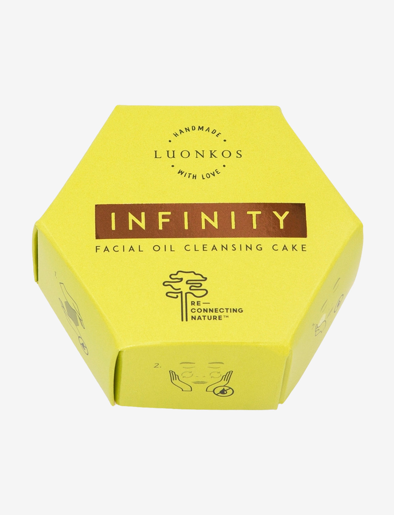 Luonkos - Infinity facial oil cleansing cake, forest microbes - ansiktsrengöring - brown - 0