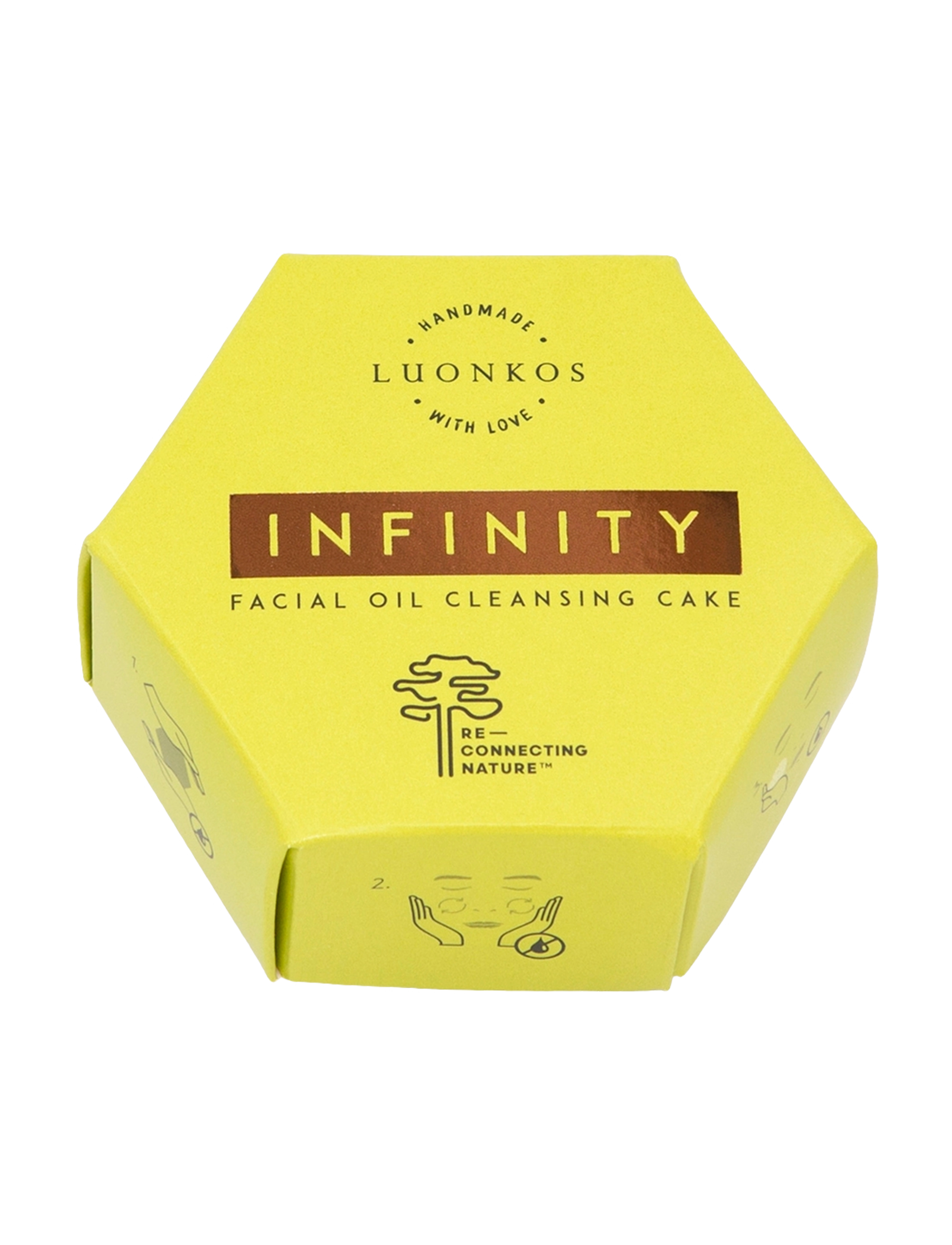 Luonkos Infinity facial oil cleansing cake, forest microbes - Hudvård för känslig hud - BROWN / clear