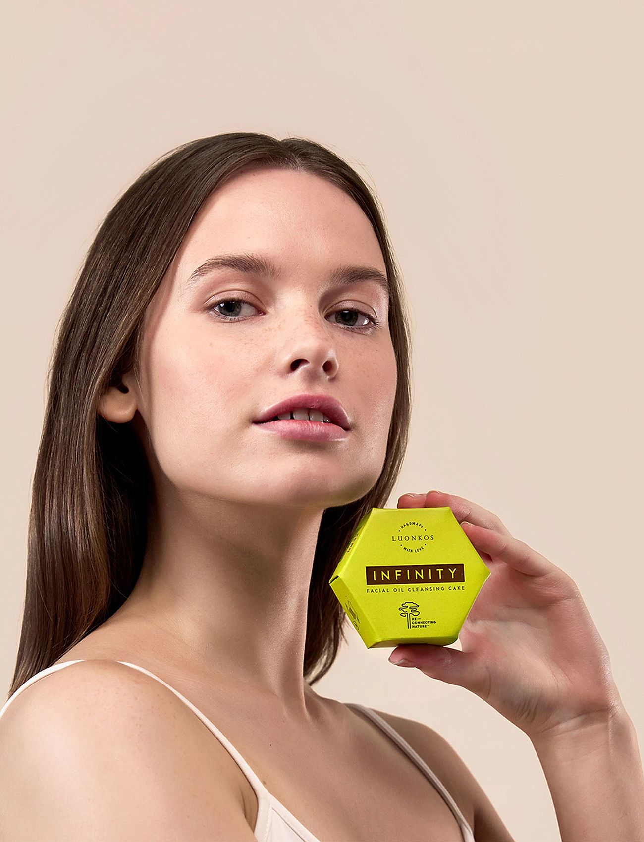 Luonkos - Infinity facial oil cleansing cake, forest microbes - ansiktsrengöring - brown - 1