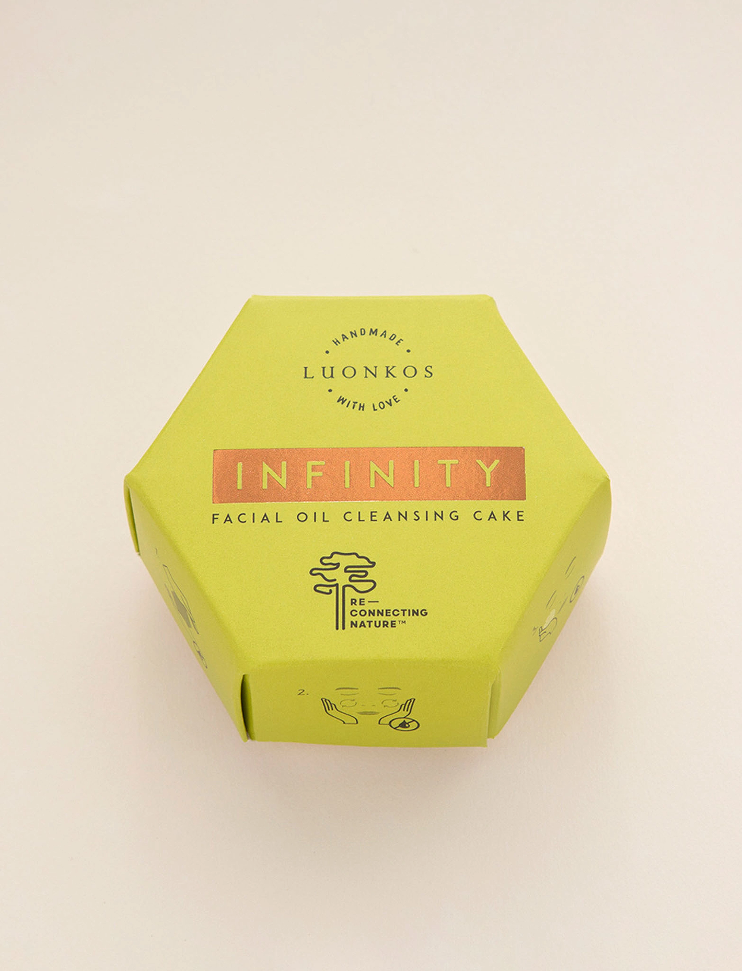 Luonkos - Infinity facial oil cleansing cake, forest microbes - puhastaja - brown - 2