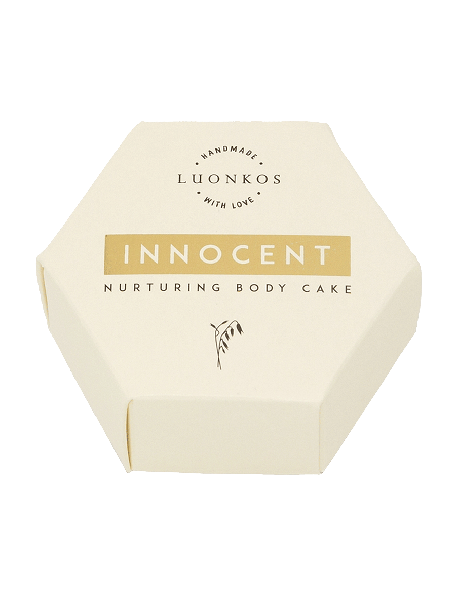 Luonkos - Innocent nurturing body oil cake - reisisuuruses tooted ja komplektid - white - 1
