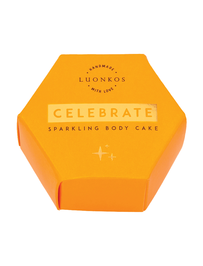 Luonkos - Celebrate sparkling body oli cake - ferðastærðir og -sett - golden - 0