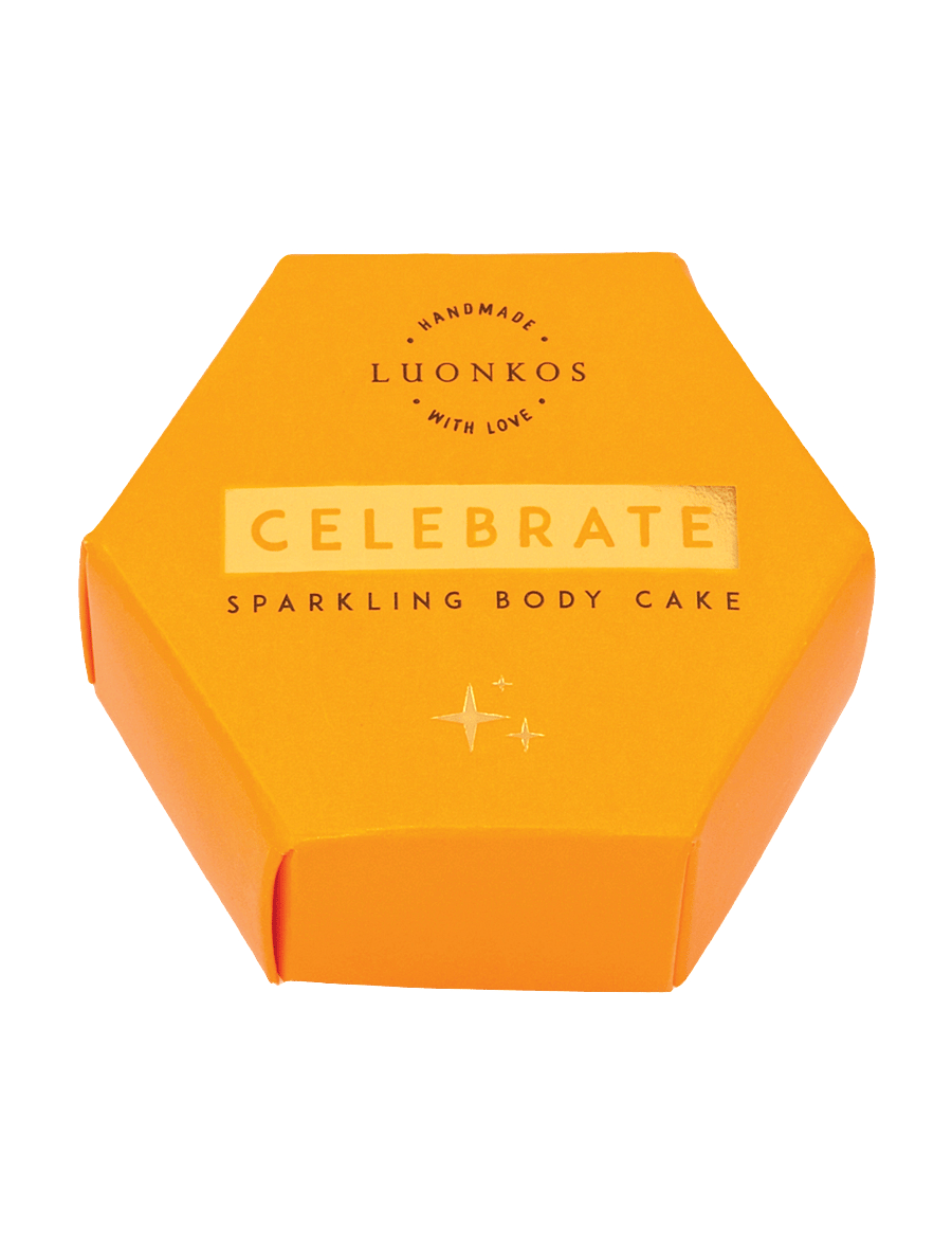 Luonkos - Celebrate sparkling body oli cake - reisisuuruses tooted ja komplektid - golden - 0