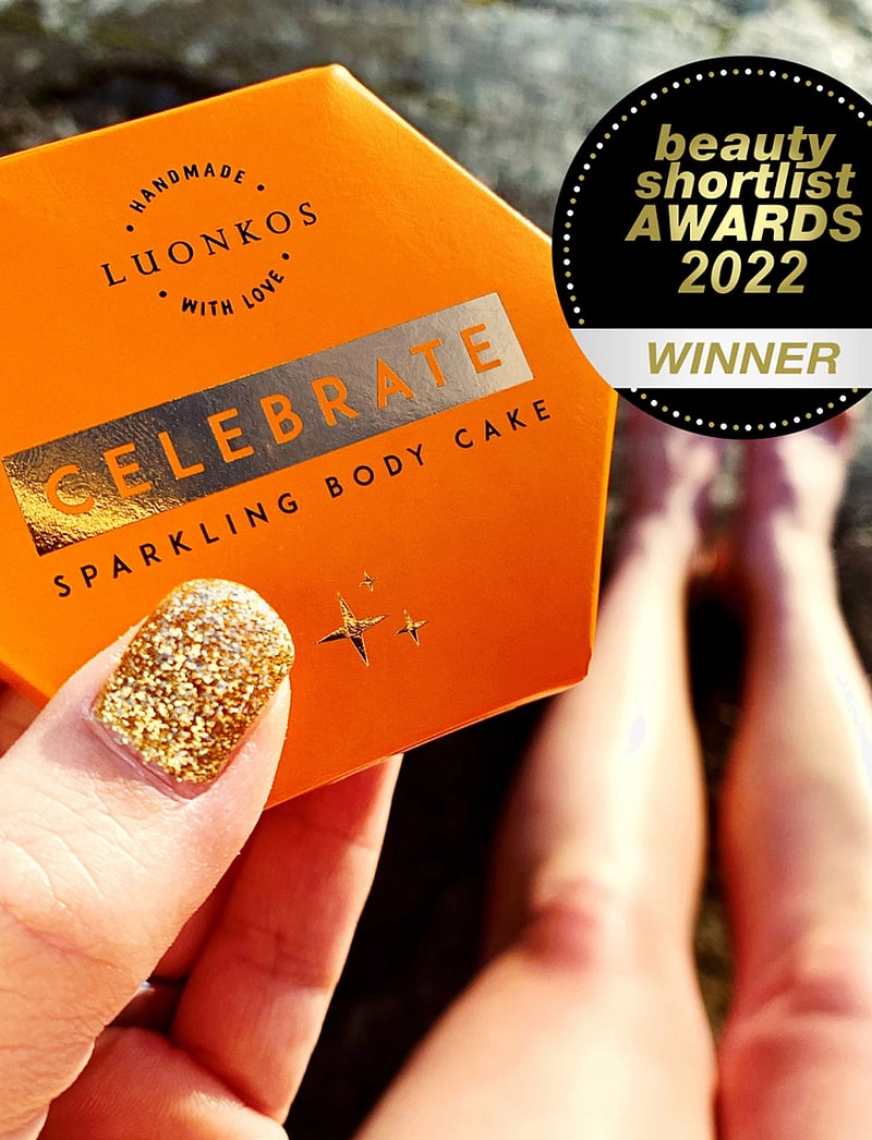 Luonkos - Celebrate sparkling body oli cake - ferðastærðir og -sett - golden - 2