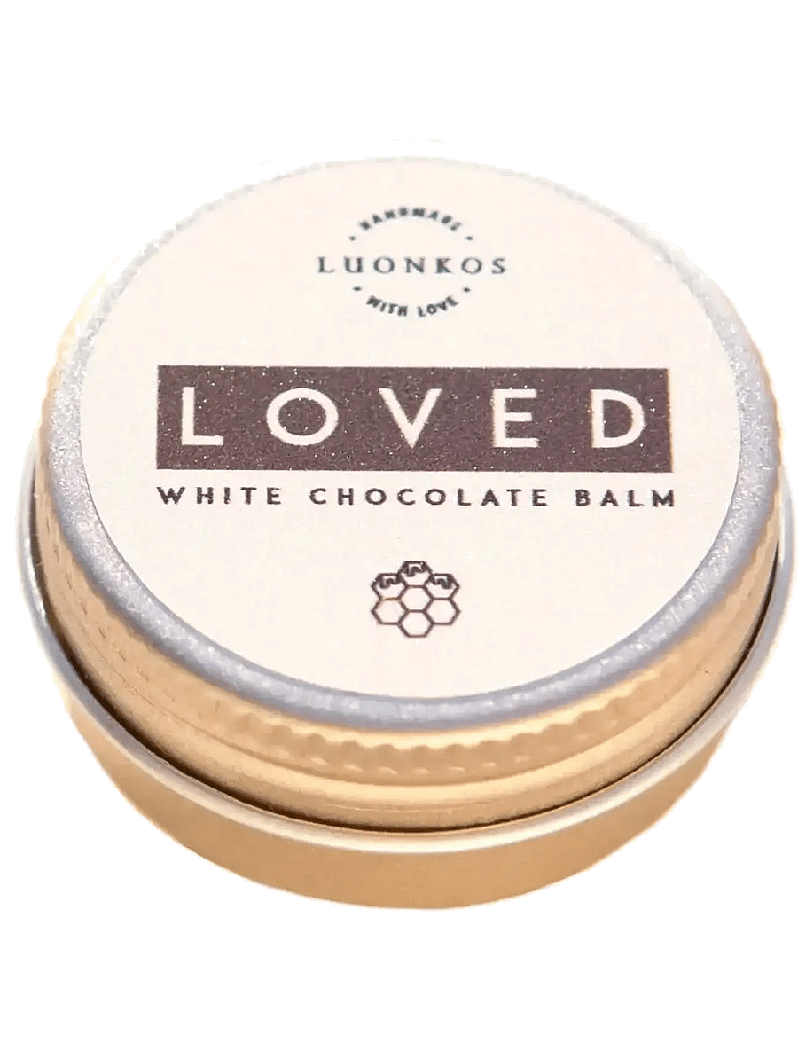 Luonkos - Loved white chocolate balm 10 ml - læbepomade - white - 0