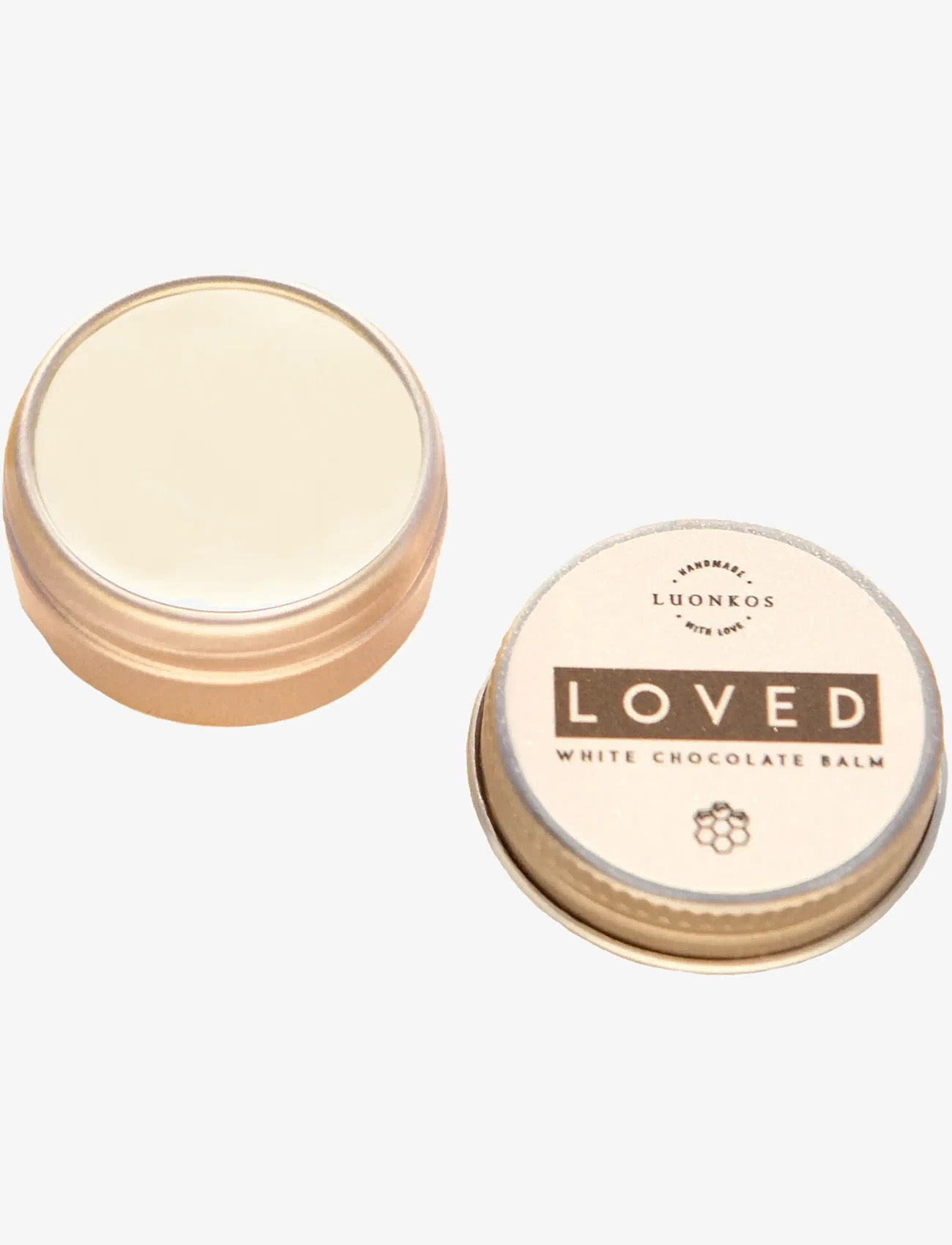 Luonkos - Loved white chocolate balm 10 ml - huulepalsamid - white - 1
