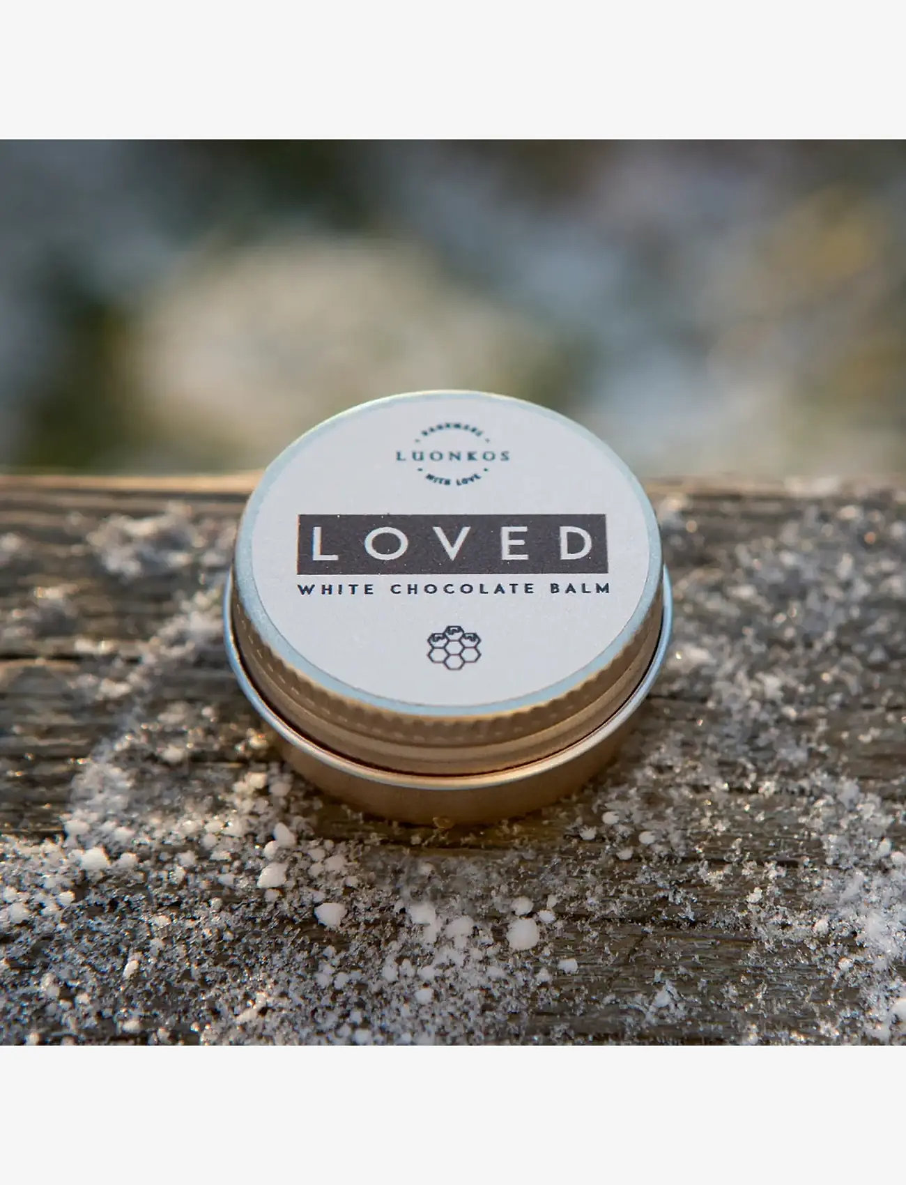 Luonkos - Loved white chocolate balm 10 ml - huulepalsamid - white - 2